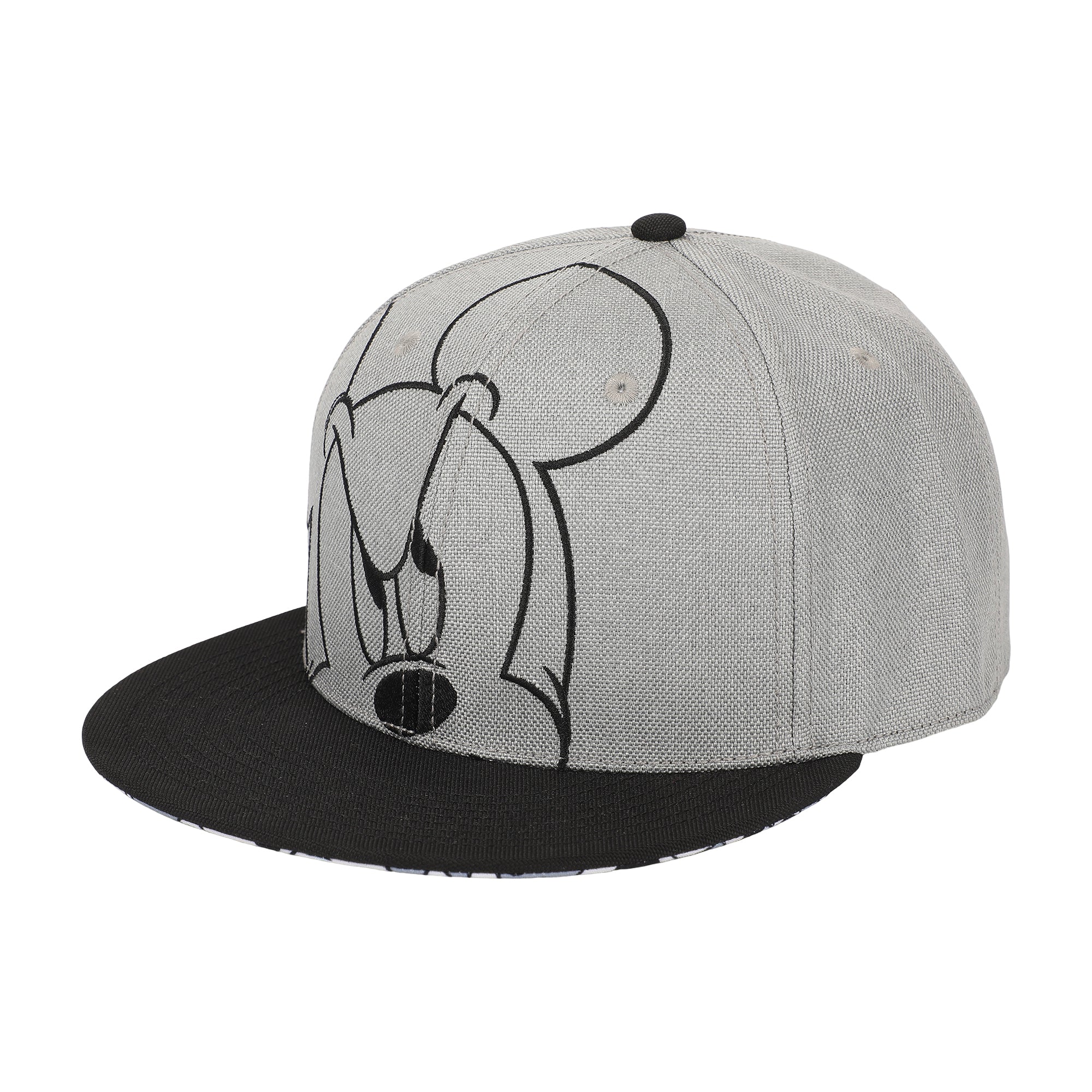 Mickey Peekaboo Embroidery And Sublimation Heather Gray Cotton B15 Snapback