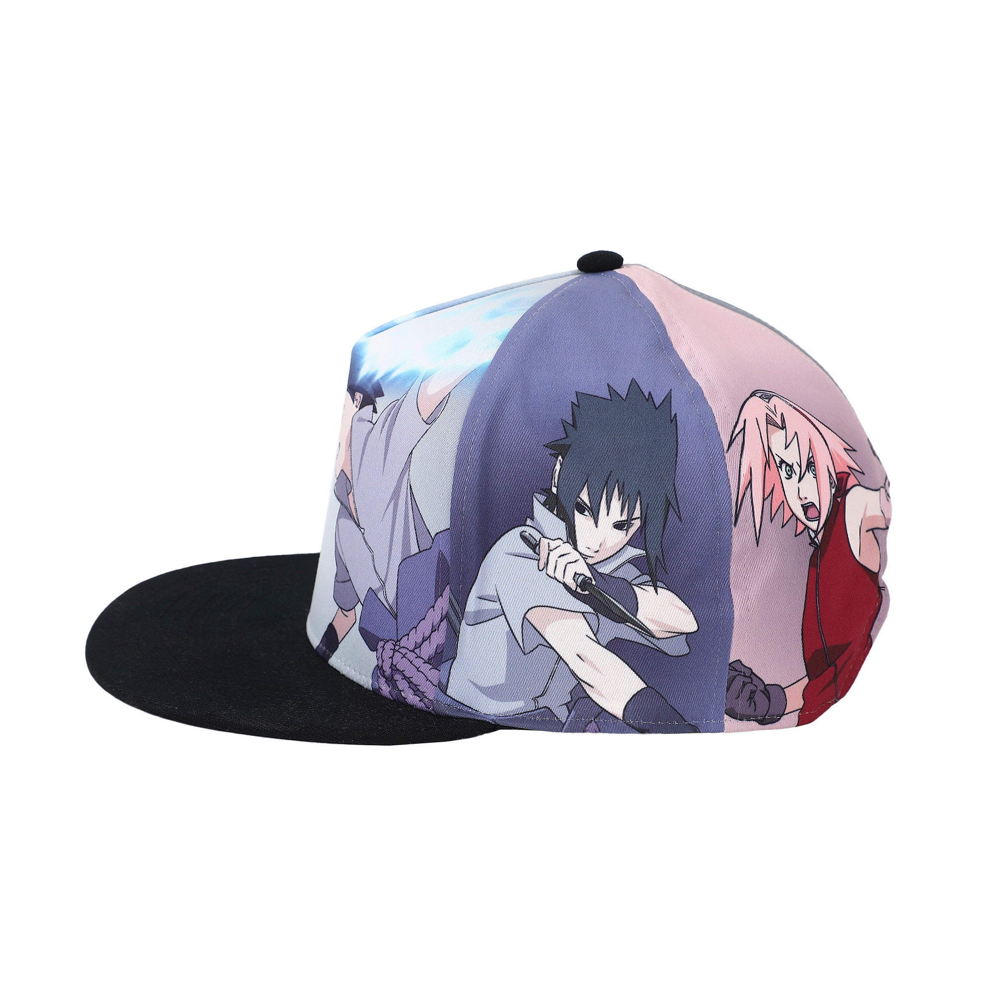 Naruto Shippuden Full Panel Snapback Baseball Cap for Adults