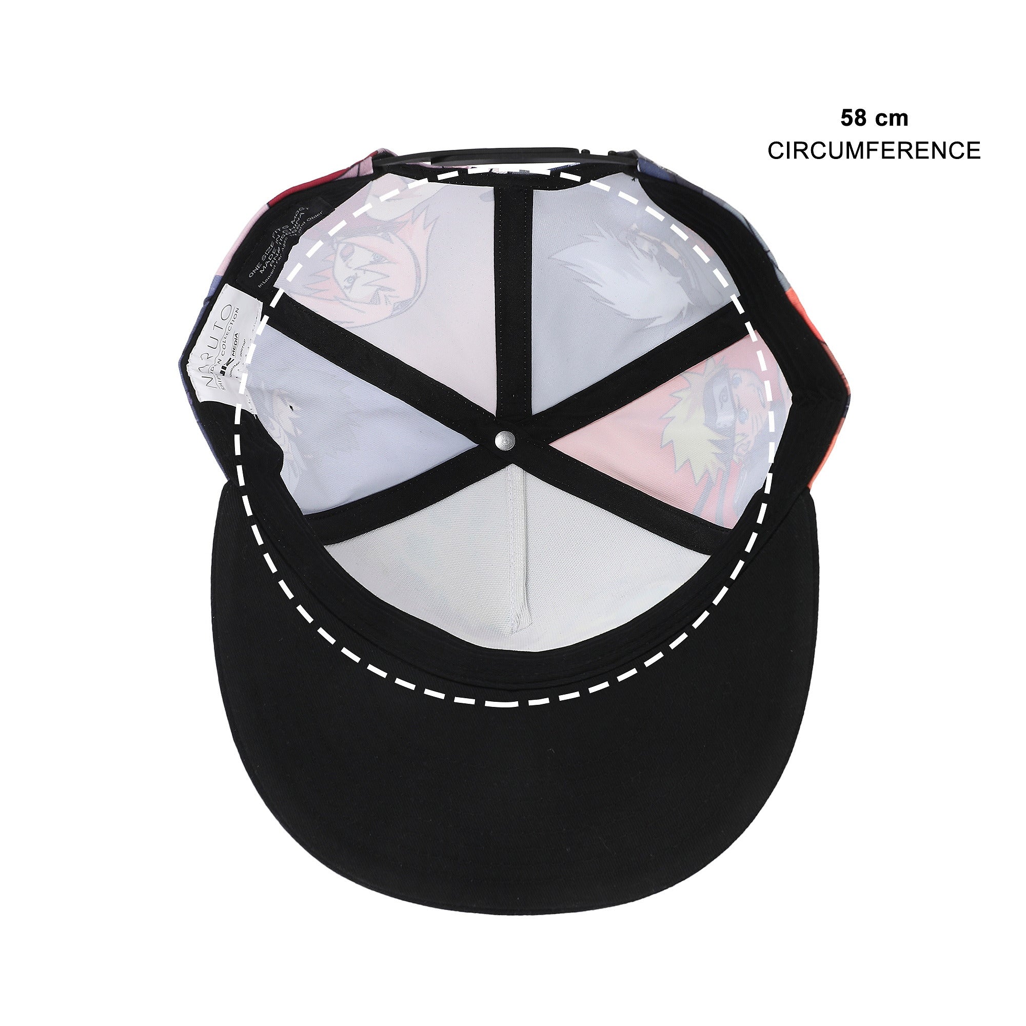 Naruto Shippuden Full Panel Snapback Baseball Cap for Adults