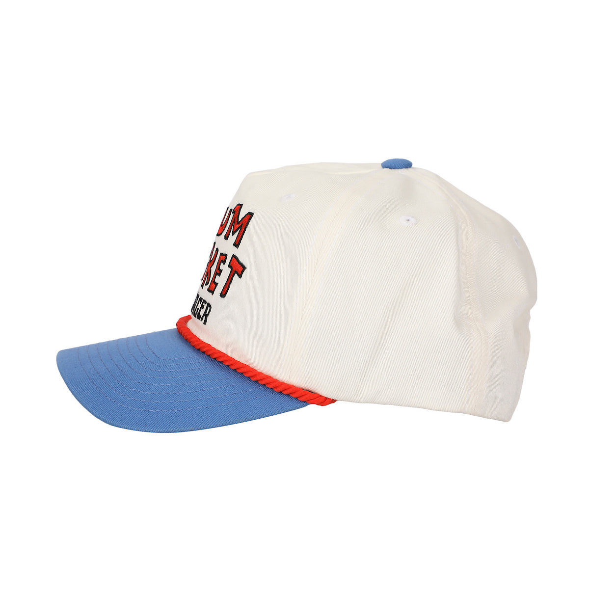 Spongebob Squarepants Chum Bucket Manager White & Blue Retro Grandpa Snapback Hat