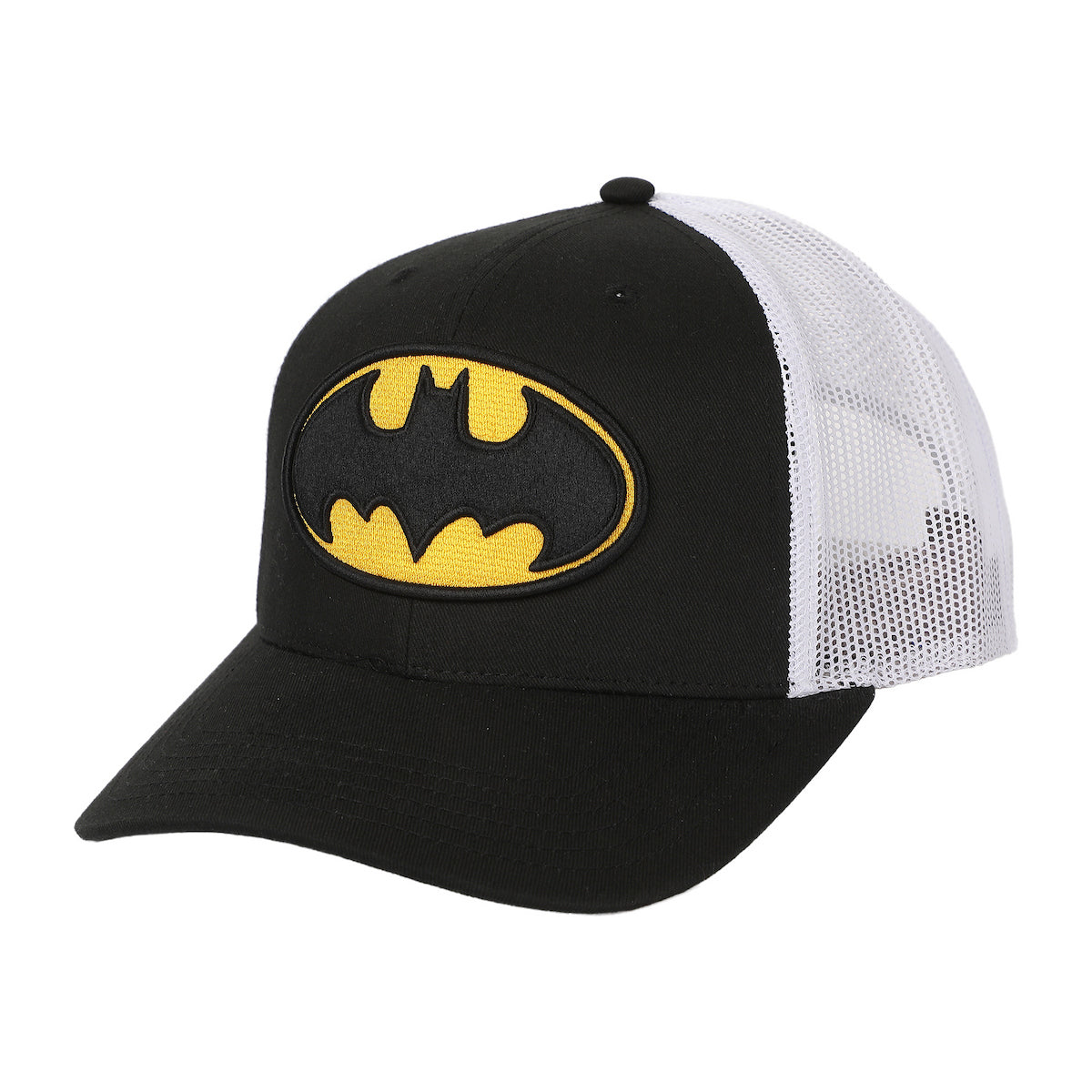 Batman Embroidered Logo Black Trucker Hat