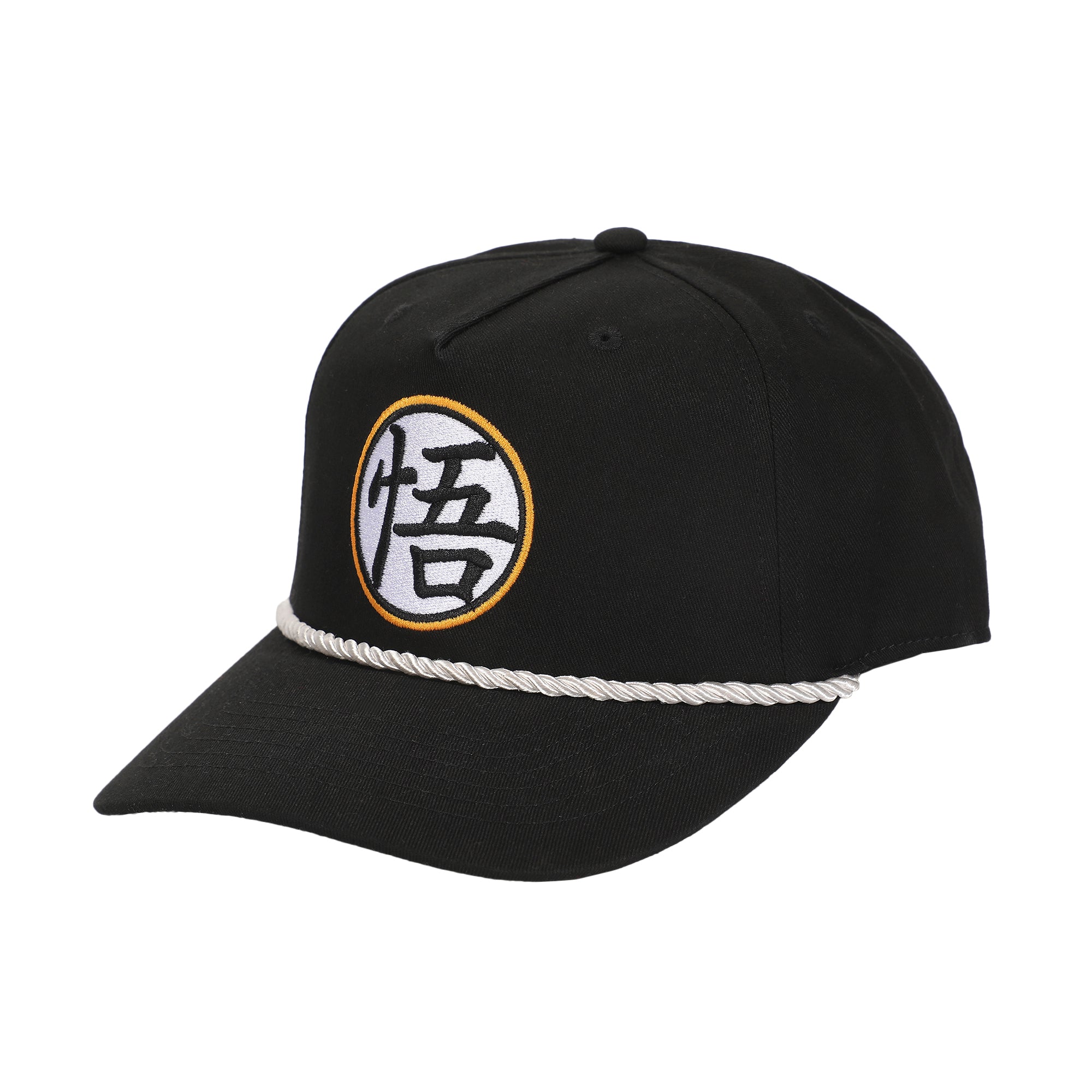 Dragon Ball Z Goku Kanji Patch Black Retro Grandpa Snapback Hat