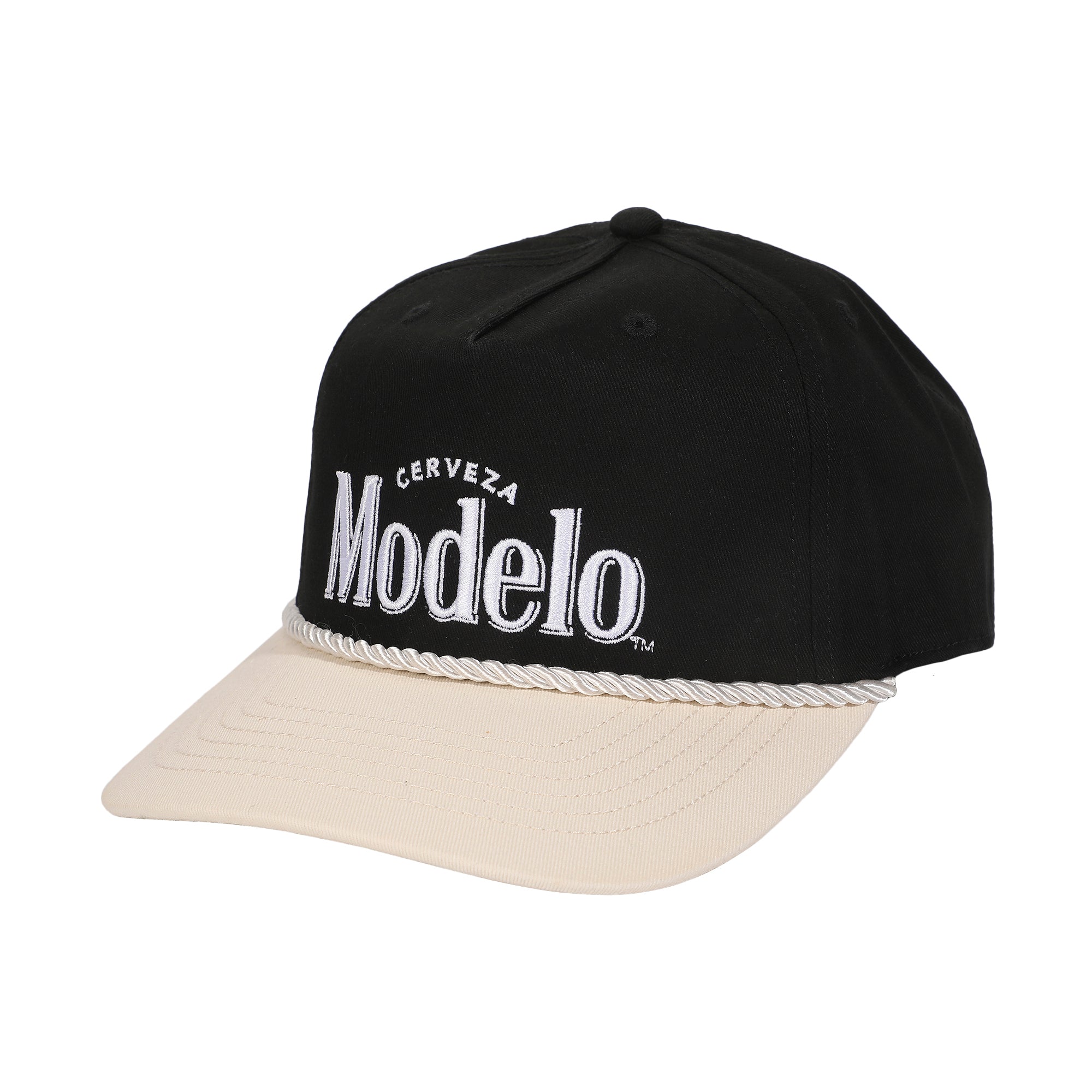 Modelo Cerveza Black & White Retro Grandpa Snapback Hat