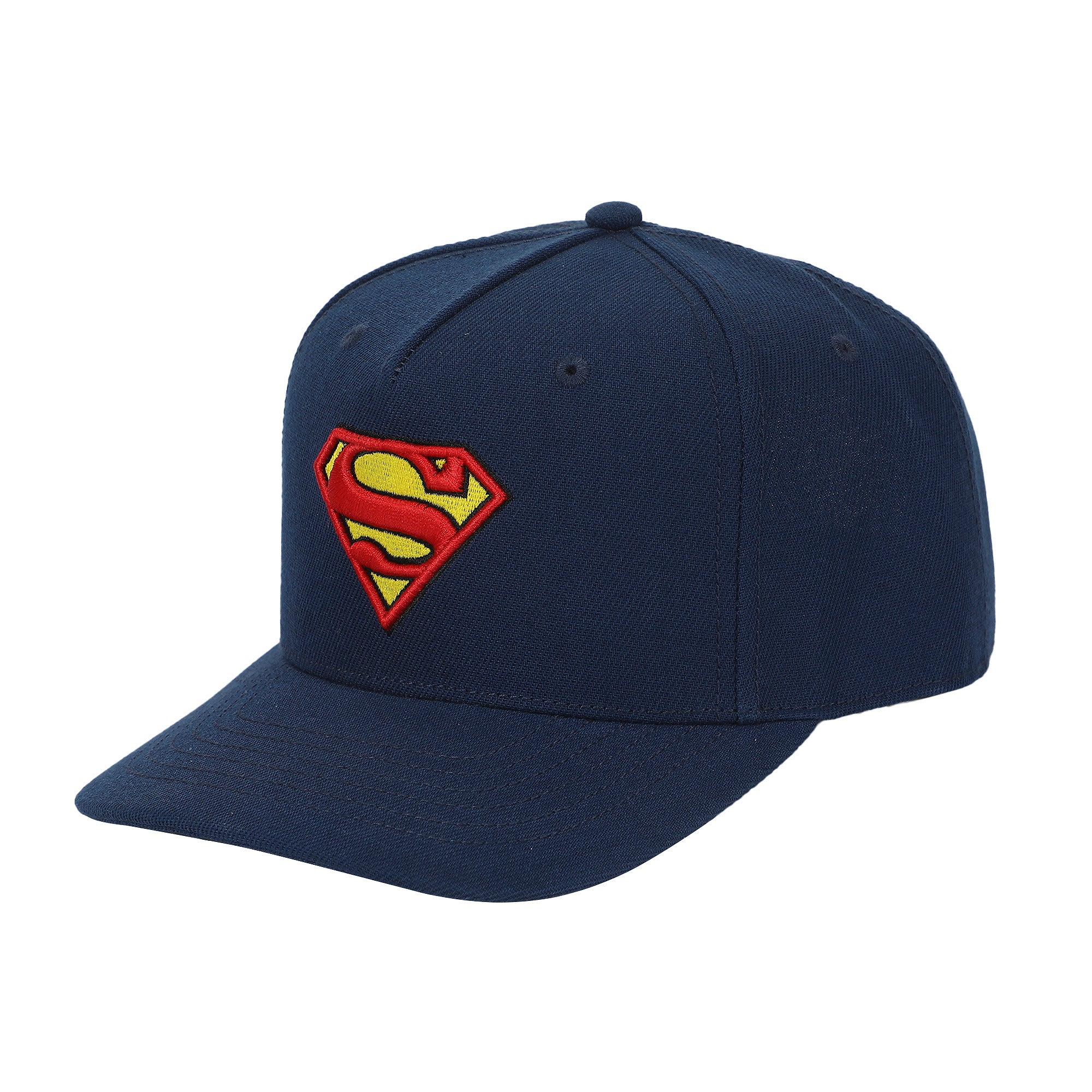 Superman Logo Navy Structured Baseball Cap
