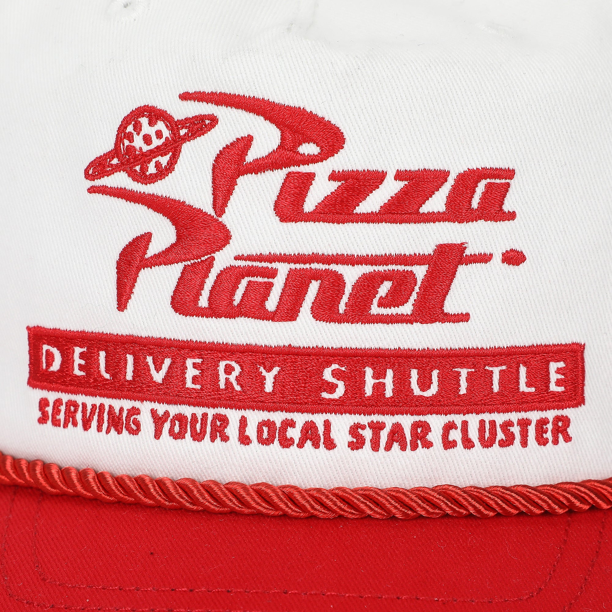 Toy Story Pizza Planet White & Red Snapback Hat