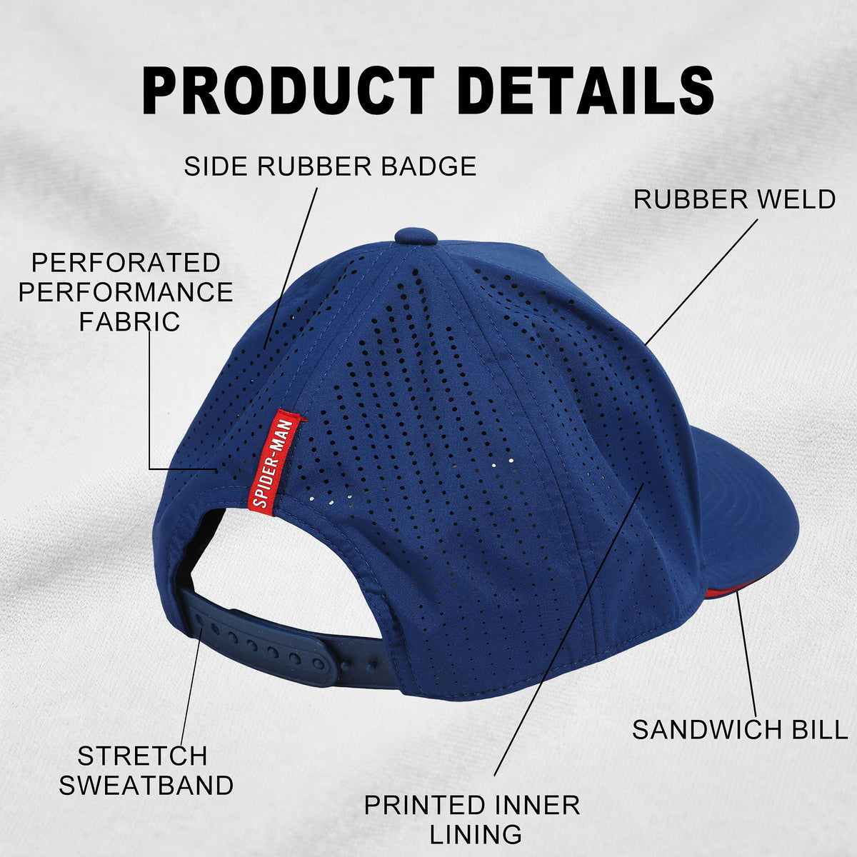 Marvel Games Rubber Patch Structured Baseball Cap for Adults