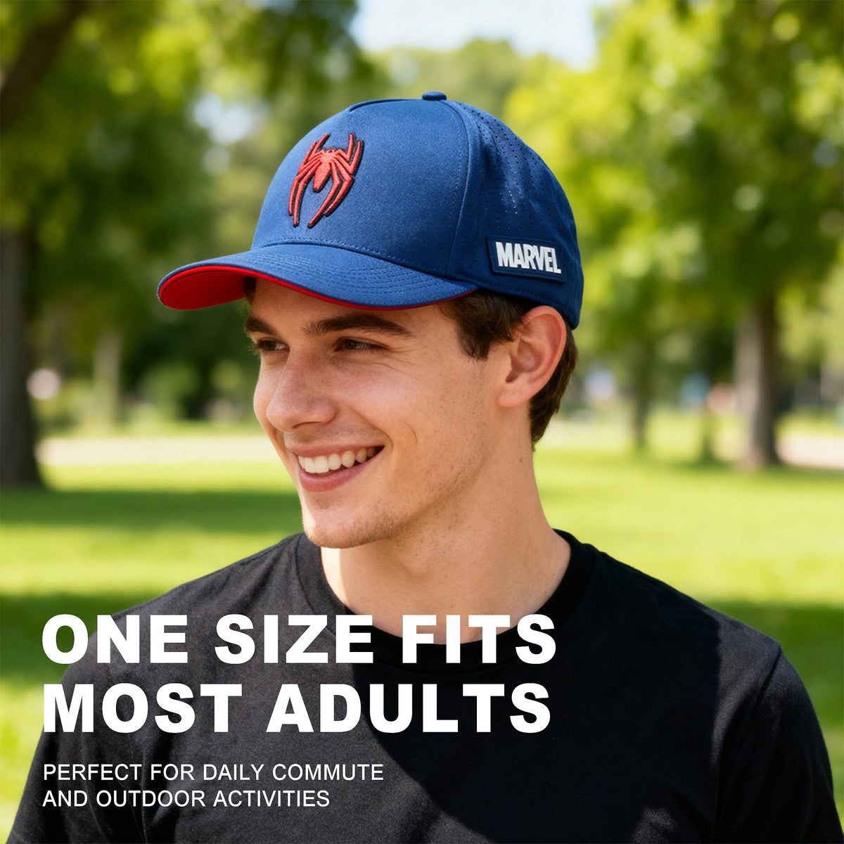 Marvel Games Rubber Patch Structured Baseball Cap for Adults