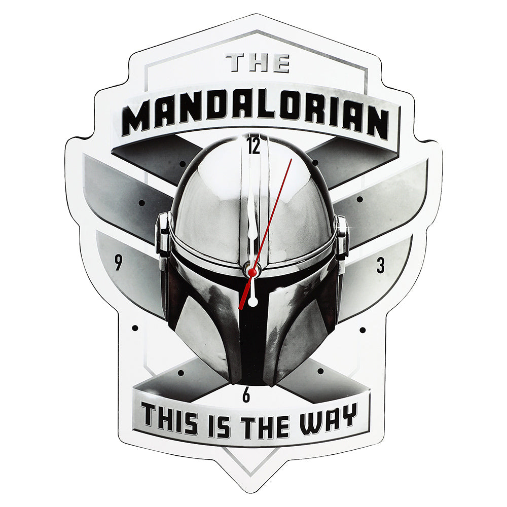 Star Wars The Mandalorian This is the Way Shaped Wall Clock
