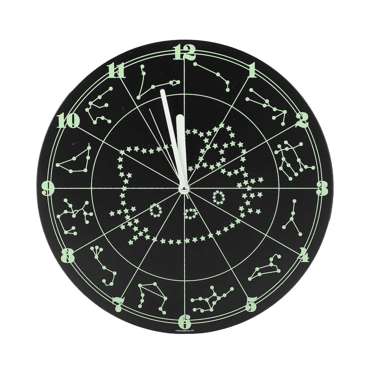 Hello Kitty Zodiac Stars Glow-In-The-Dark Wall Clock