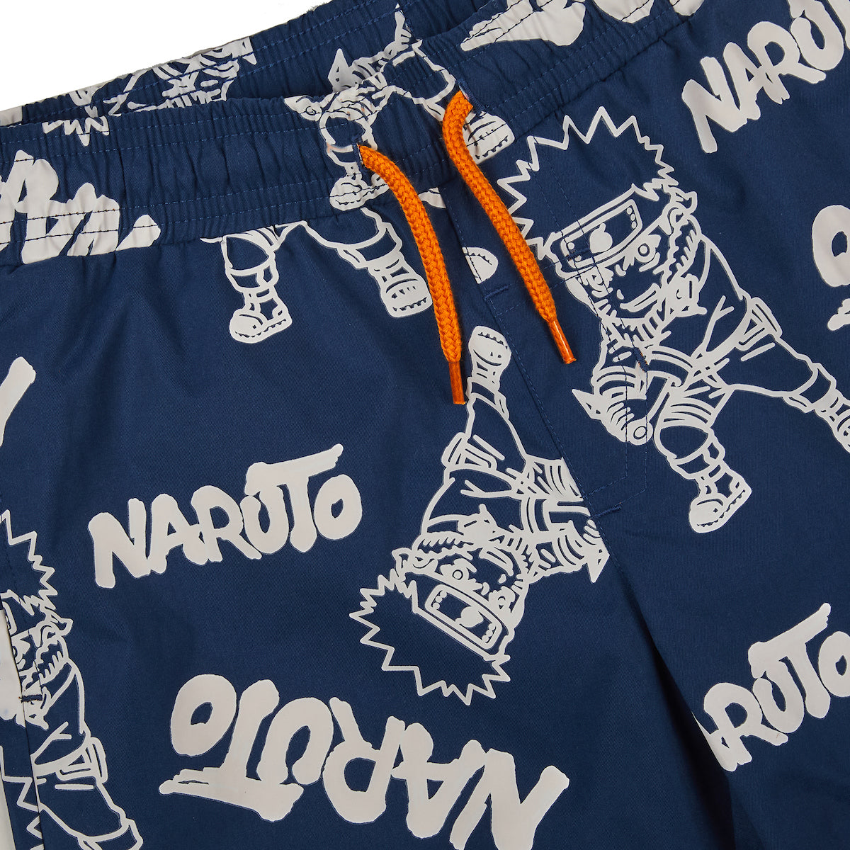 Naruto Color-Changing Line Art Boy's Navy Swim Boardshorts