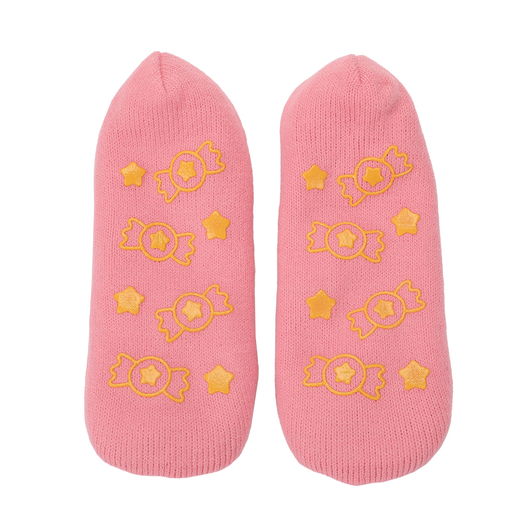 Kirby Character Face & Candies Women’s Pink Slipper Socks