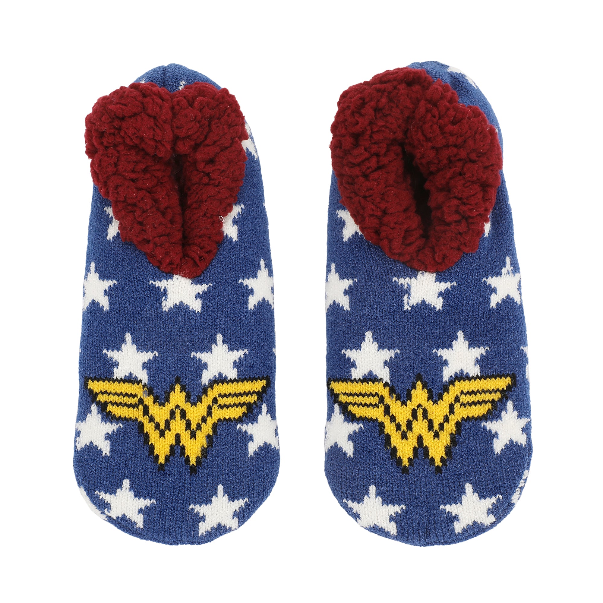 Wonder Woman Themed Star Pattern Women's Slipper Socks