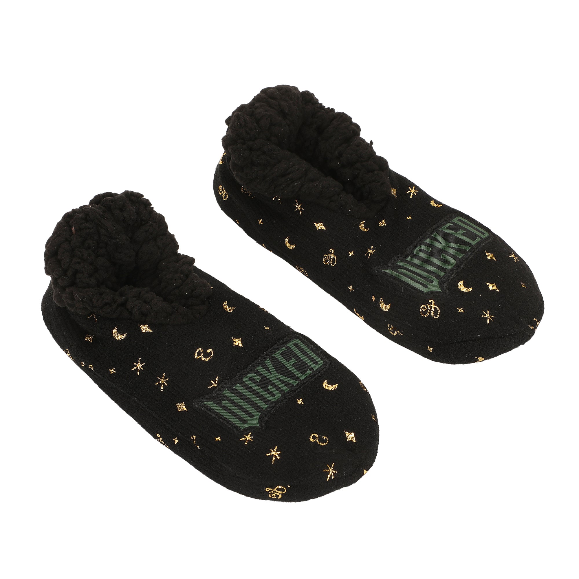 Wicked: Part 2 Logo Women's Black Slipper Socks