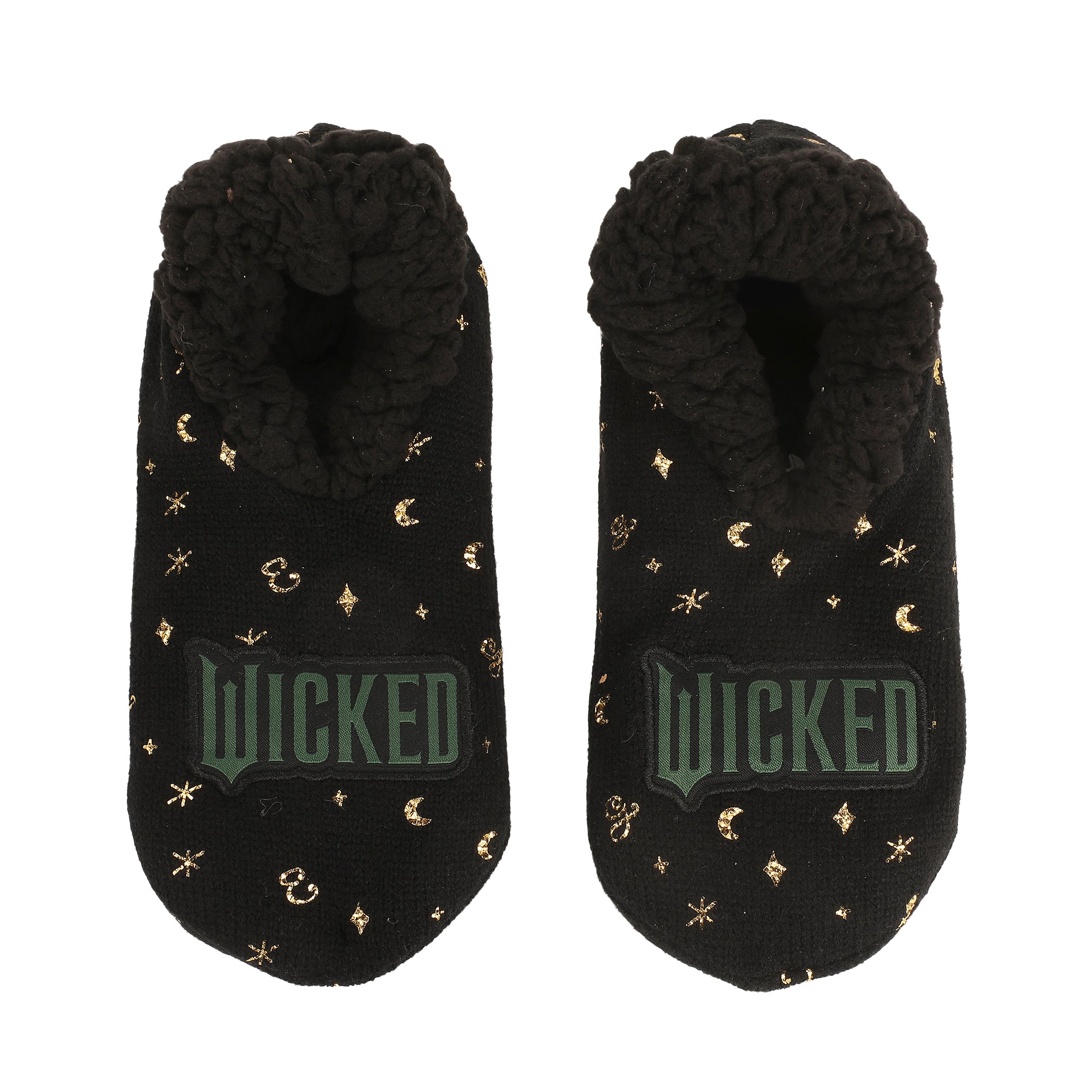 Wicked: Part 2 Logo Women's Black Slipper Socks