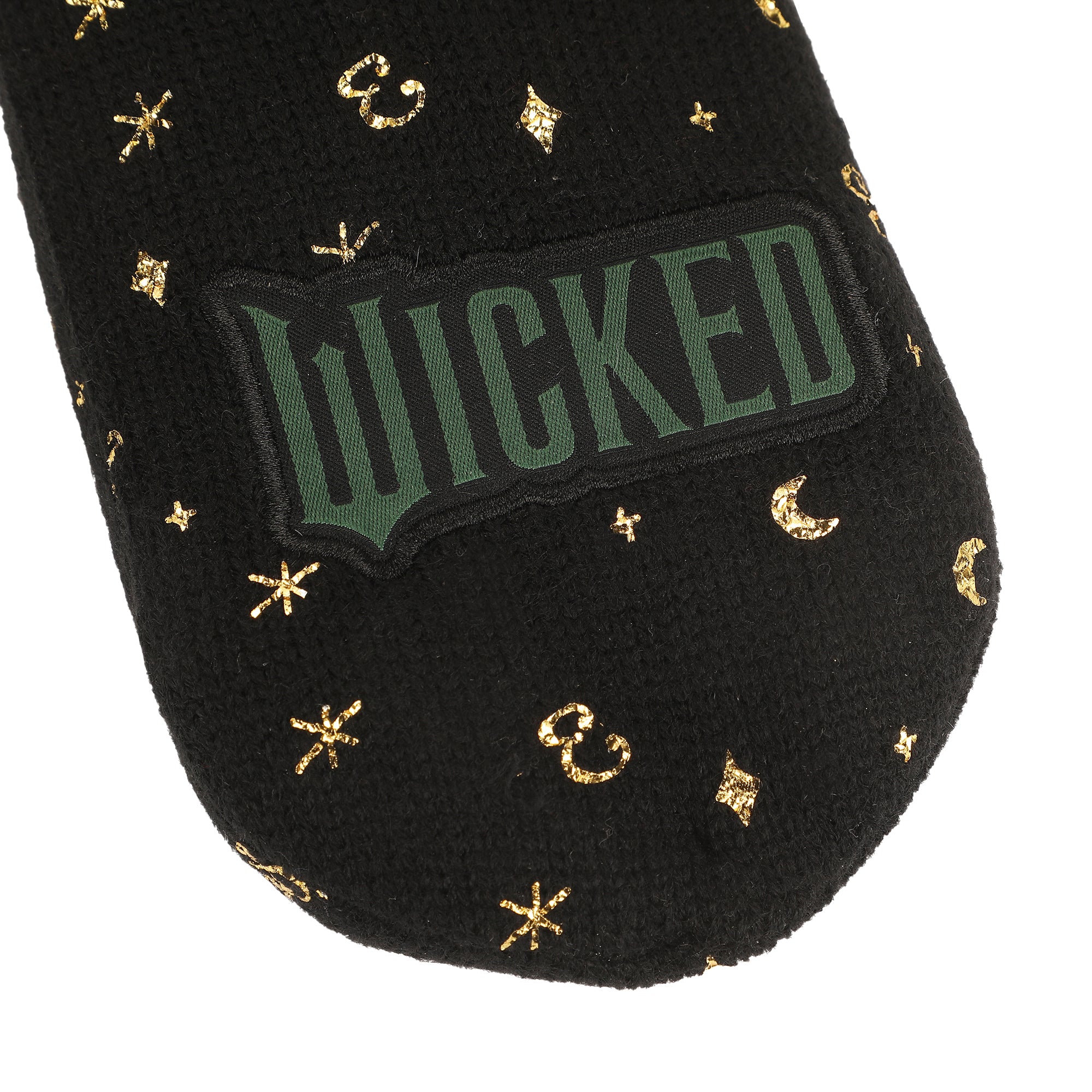 Wicked: Part 2 Logo Women's Black Slipper Socks
