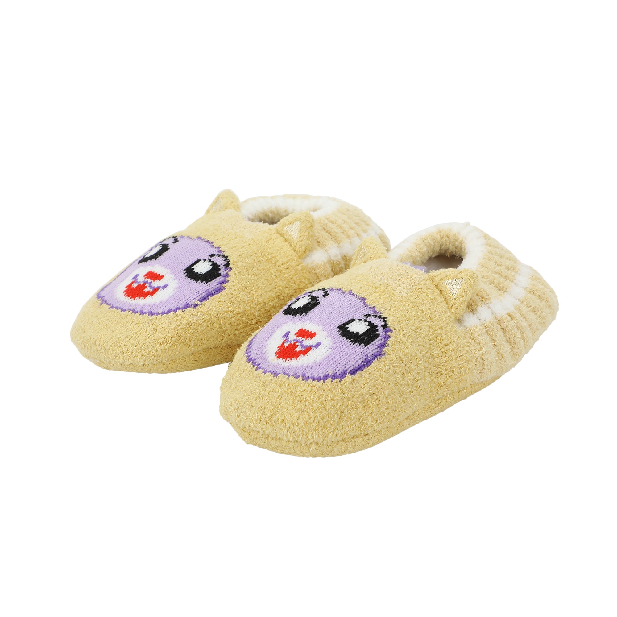 Lanky Box Foxy Youth Brown Slipper Socks