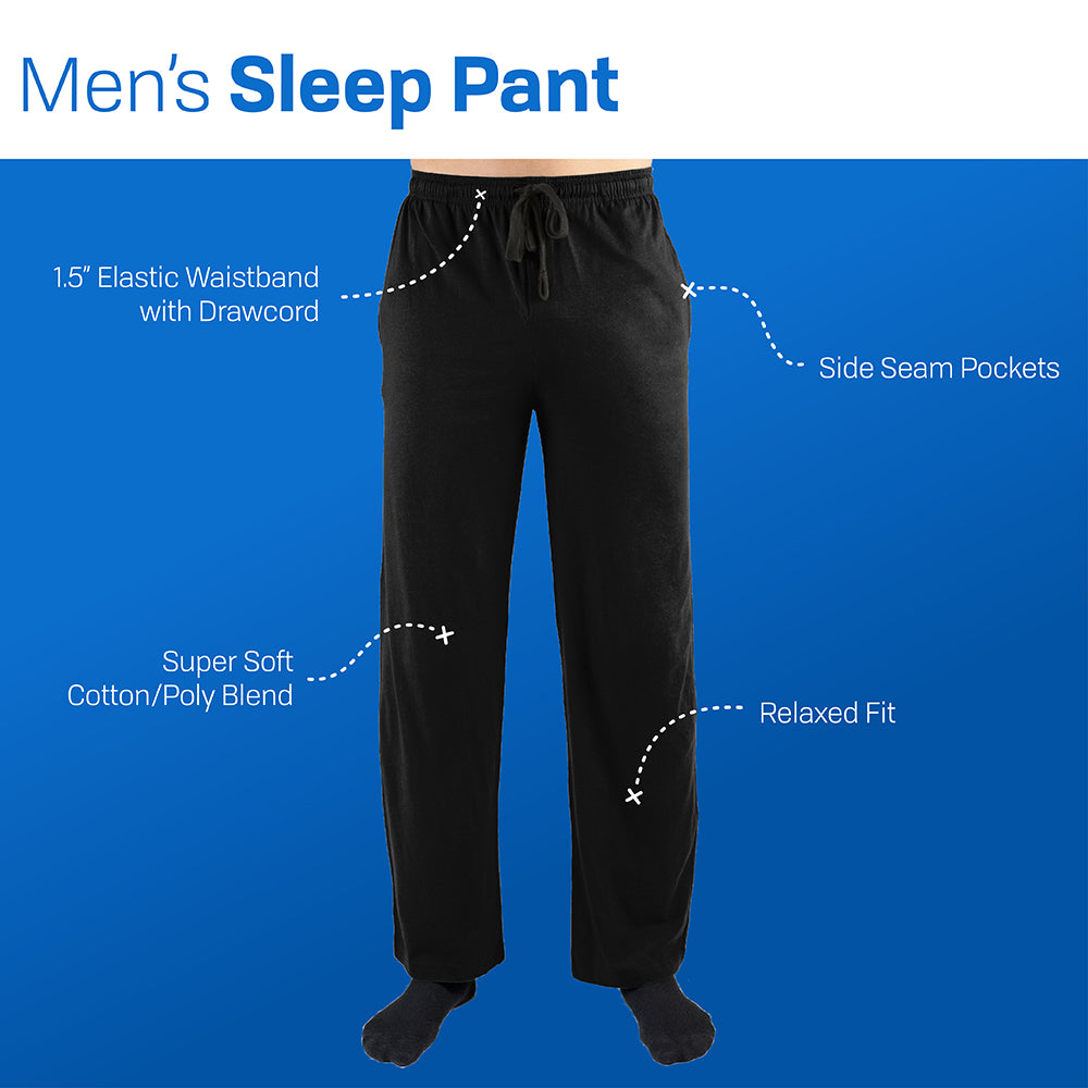X-Men '97 Wolverine Mirrored Logo Men's Black Sleep Pajama Pants