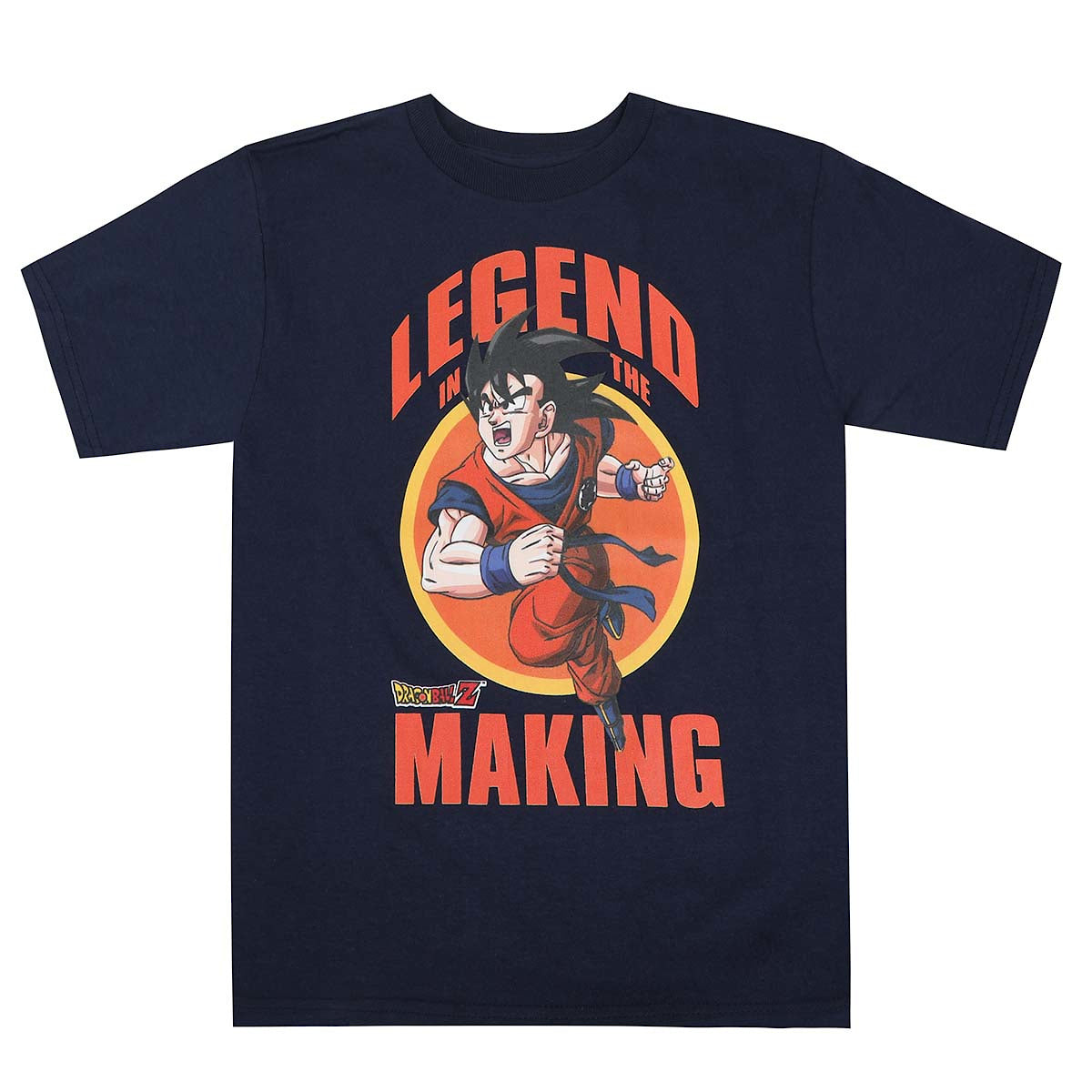Dragon Ball Z Legend In The Making Youth Crew Neck Short Sleeve Navy Blue T-shirt