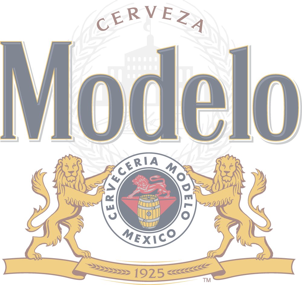 Modelo Beer Logo Crest Mens Charcoal Heather Graphic Tee