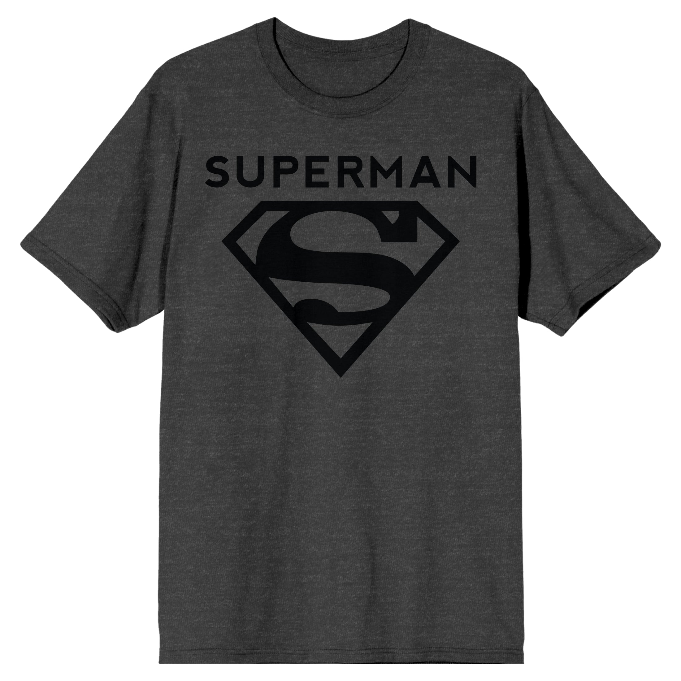 Superman Logo Men's Athletic Heather Gray T-Shirt