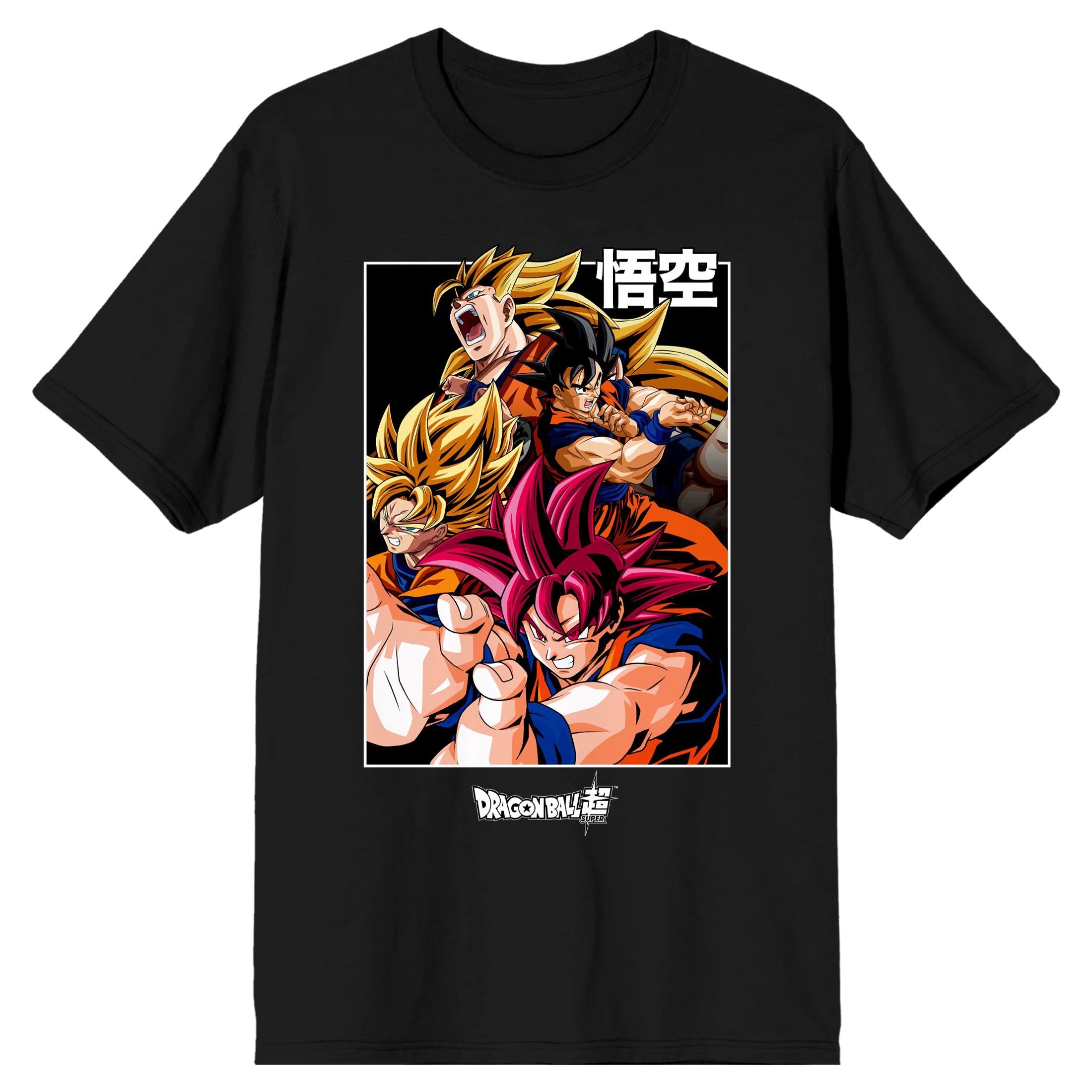 Dragon Ball Goku Super Saiyan Character Men's Black T-Shirt