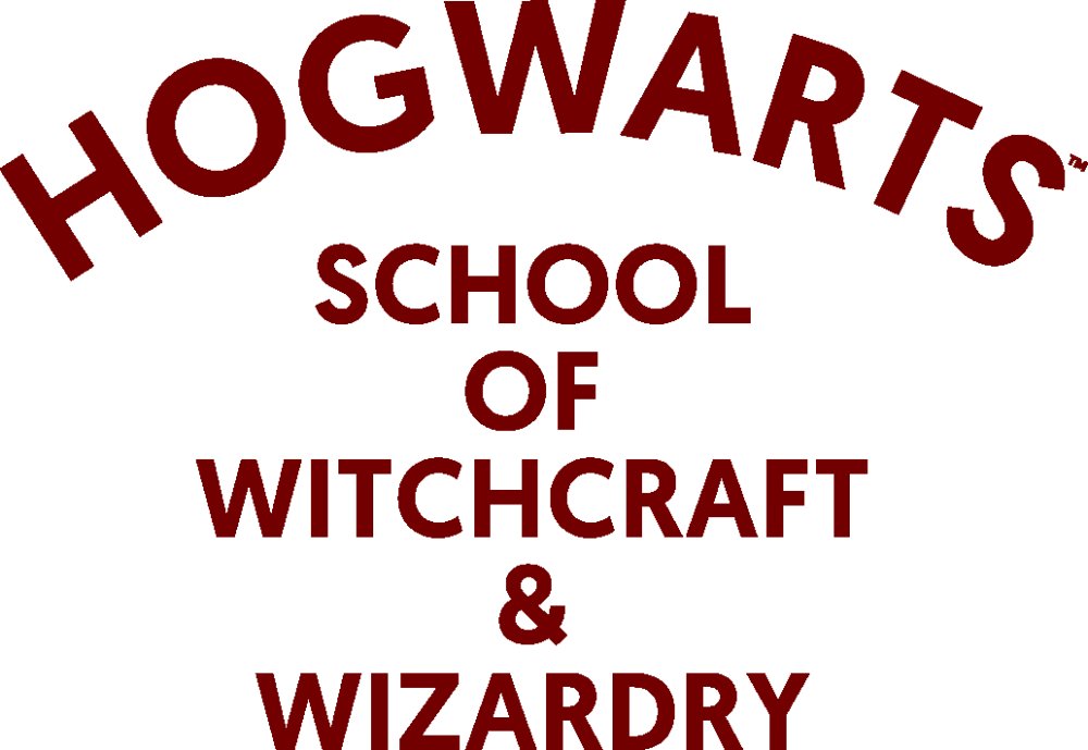 Harry Potter Hogwarts Simple Text Men's Athletic Heather T-shirt