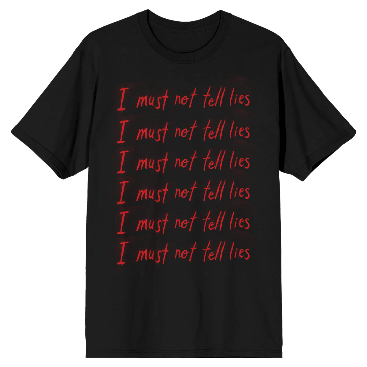 Harry Potter I Must Not Tell Lies Repeated Text Men's Black T-shirt
