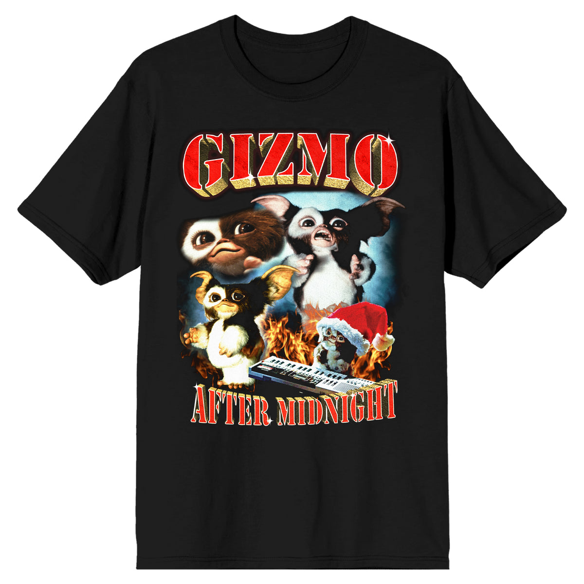 Gremlins Gizmo After Midnight Men's Black T-shirt – Bioworld