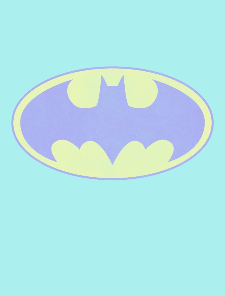 Batman Classic Logo Men's Celadon T-shirt