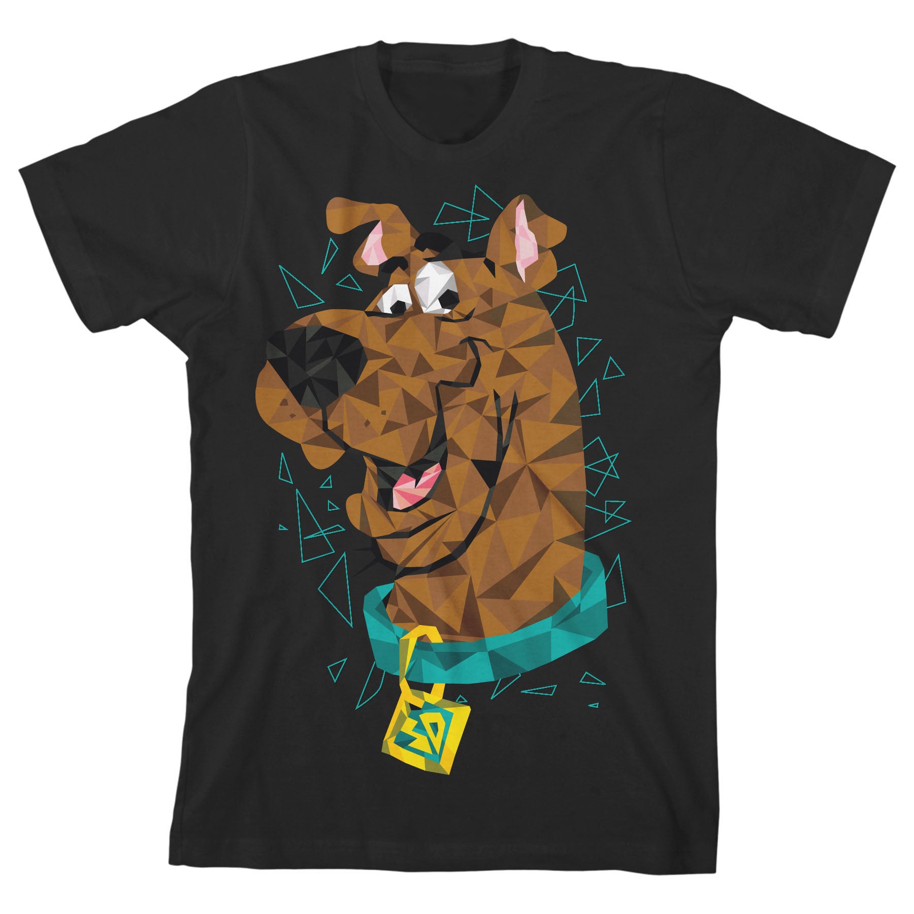Scooby Doo Poly Art Pup Black T-shirt Toddler Boy to Youth Boy