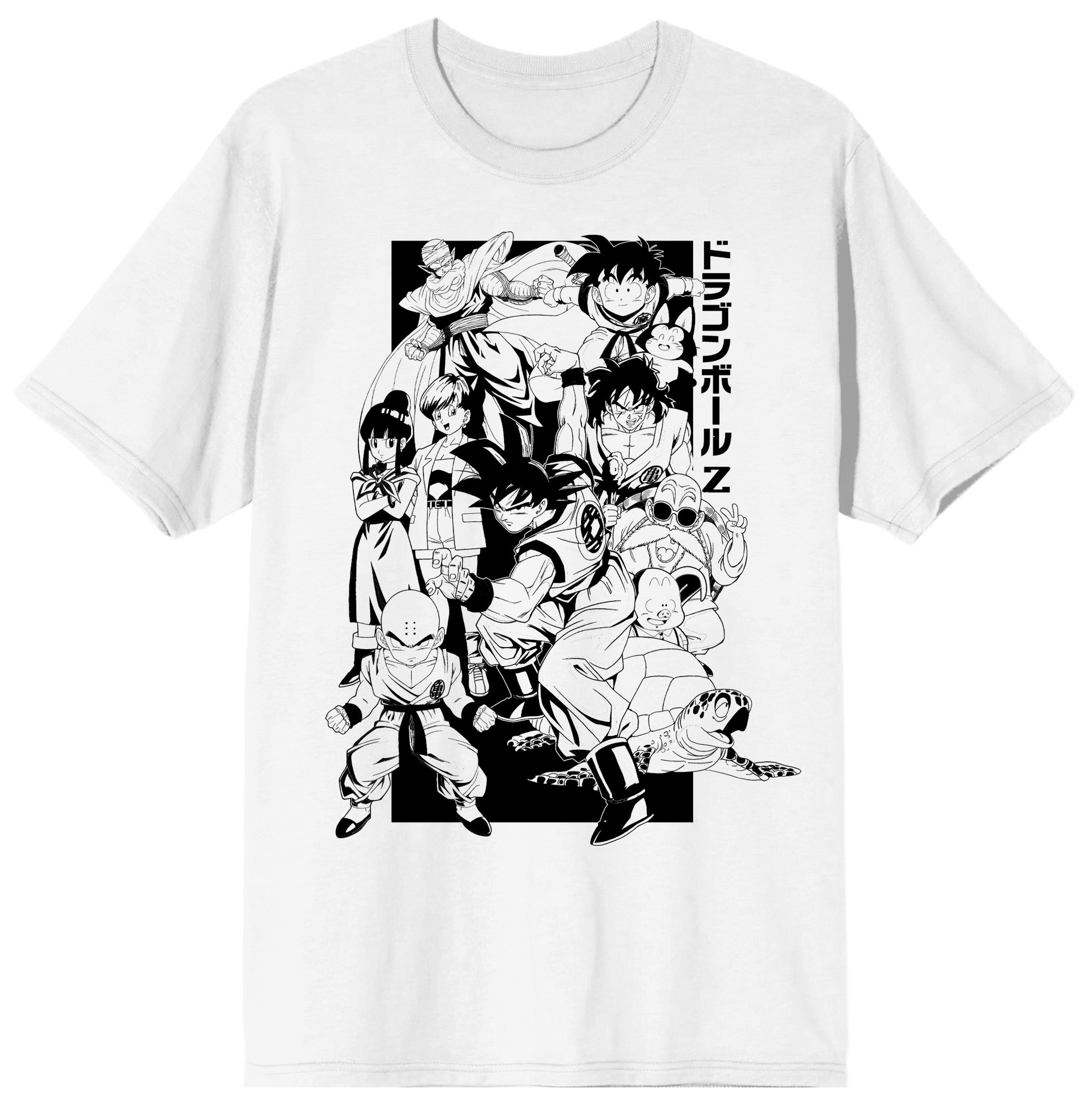 Dbz Color Me Men's White Crew Neck Tee