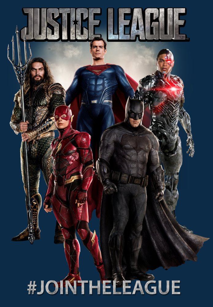 Justice League Movie Join the League Boy's Navy T-shirt