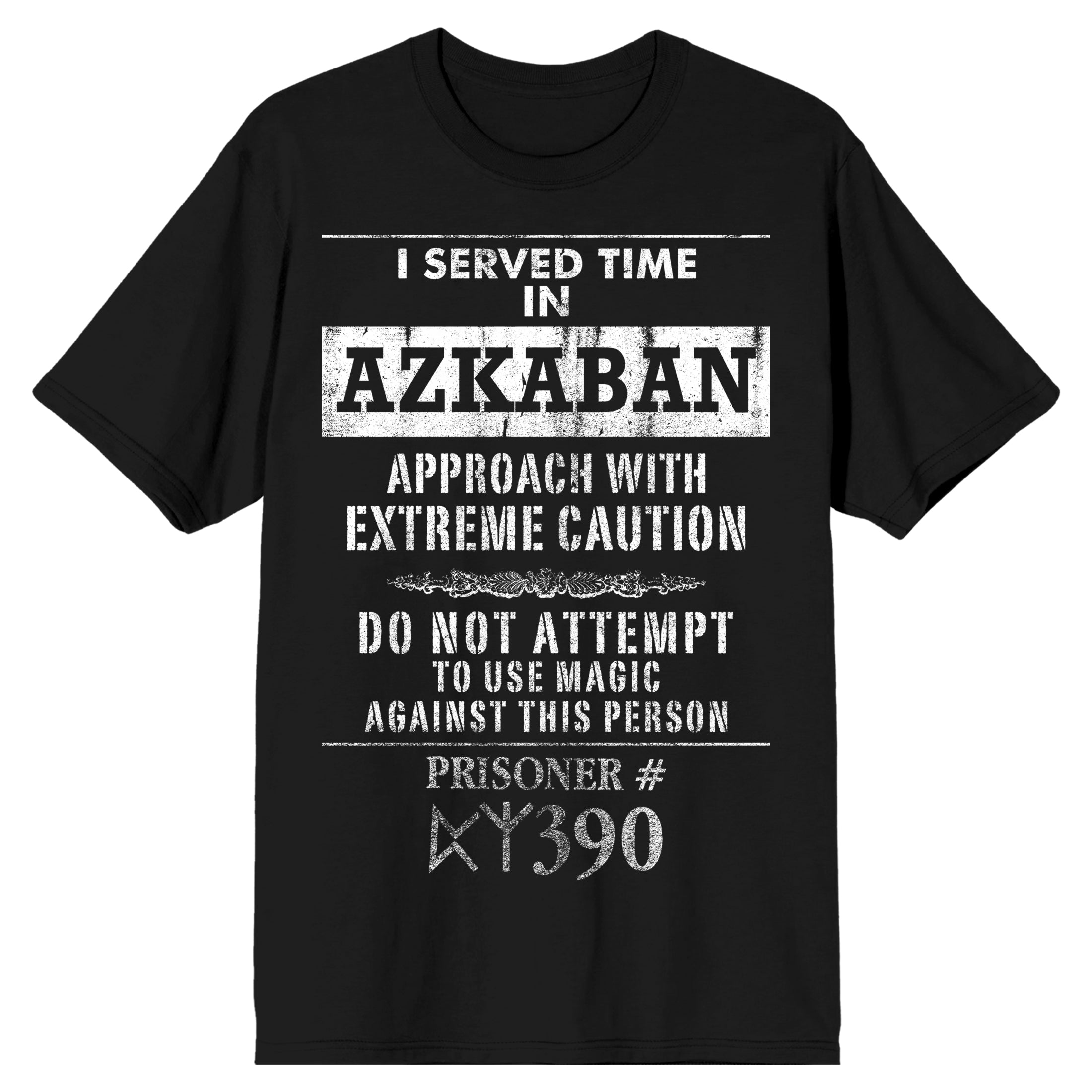 Harry Potter Distressed I Survived Azkaban Mens T-shirt Shirt