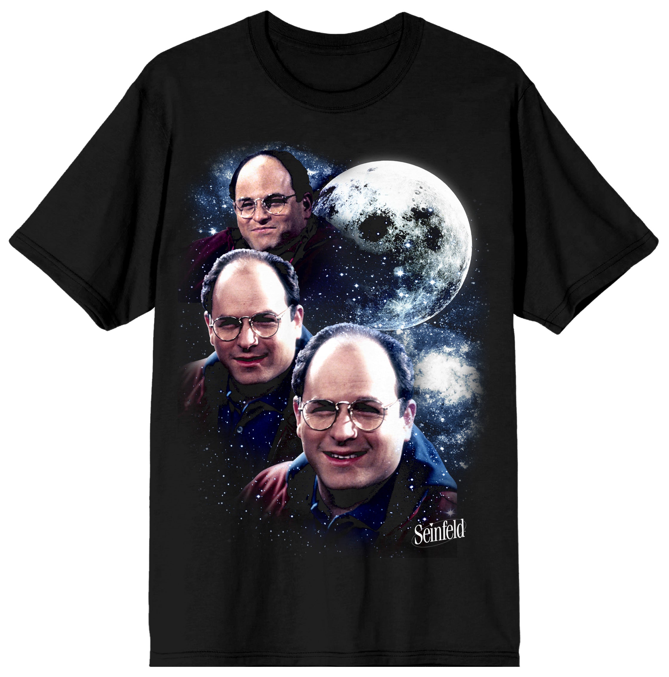 Seinfeld Three Georges Men's Black Tee