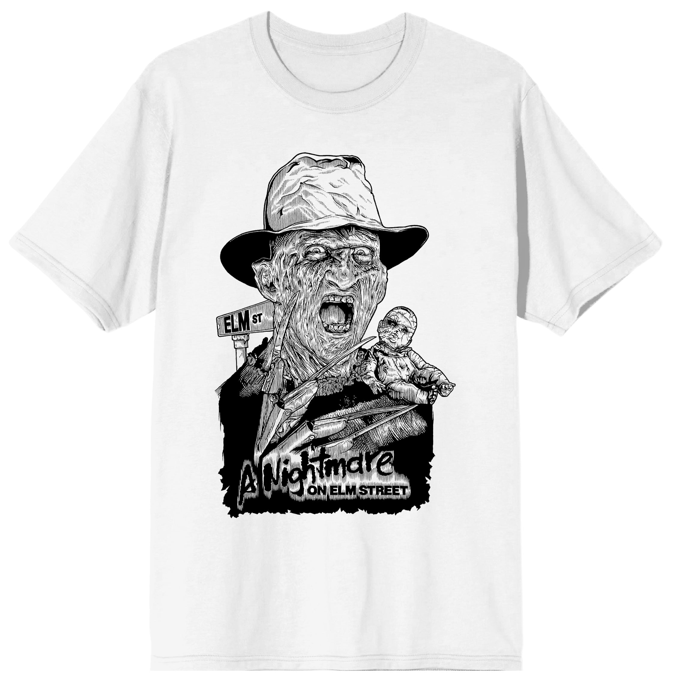 Mens Freddy Krueger Nightmare on Elm Street Shirt