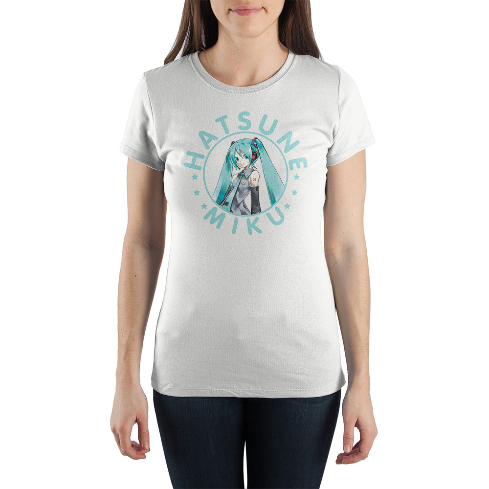 Hatsune Miku Japanese Cartoon Shirt Juniors Graphic Tee