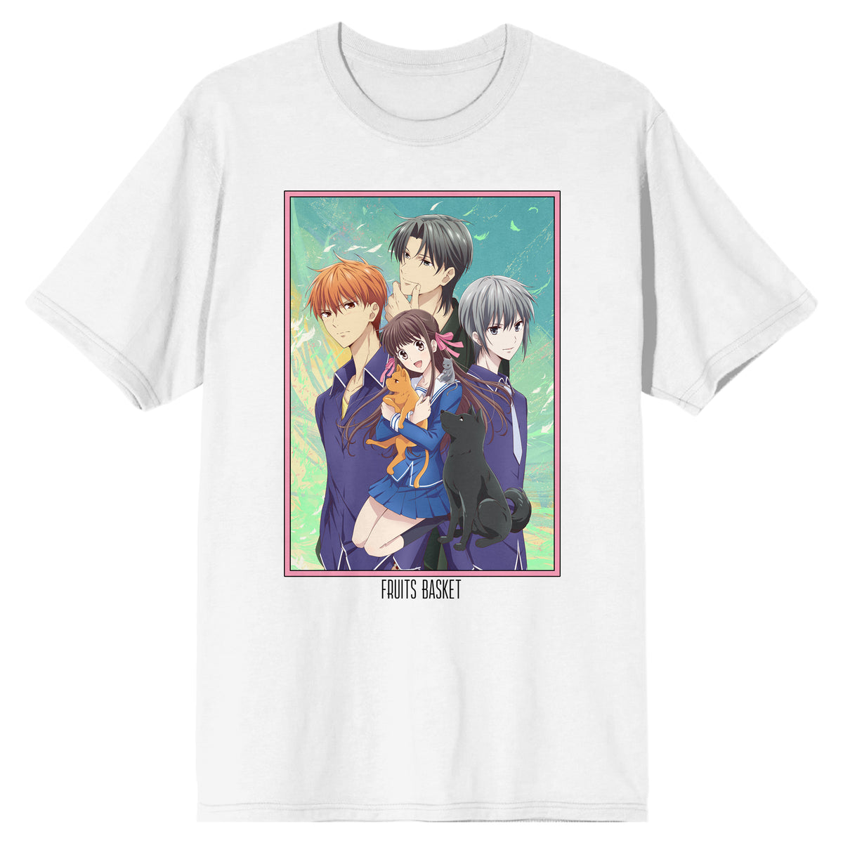 Fruits Basket Main Characters Poster Art Unisex White T-shirt