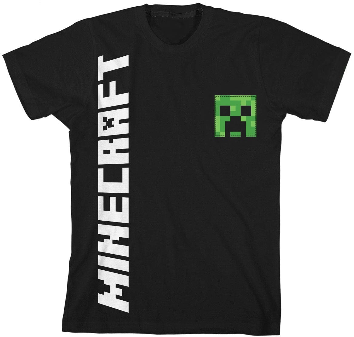 Minecraft Creeper Boys Black T-shirt