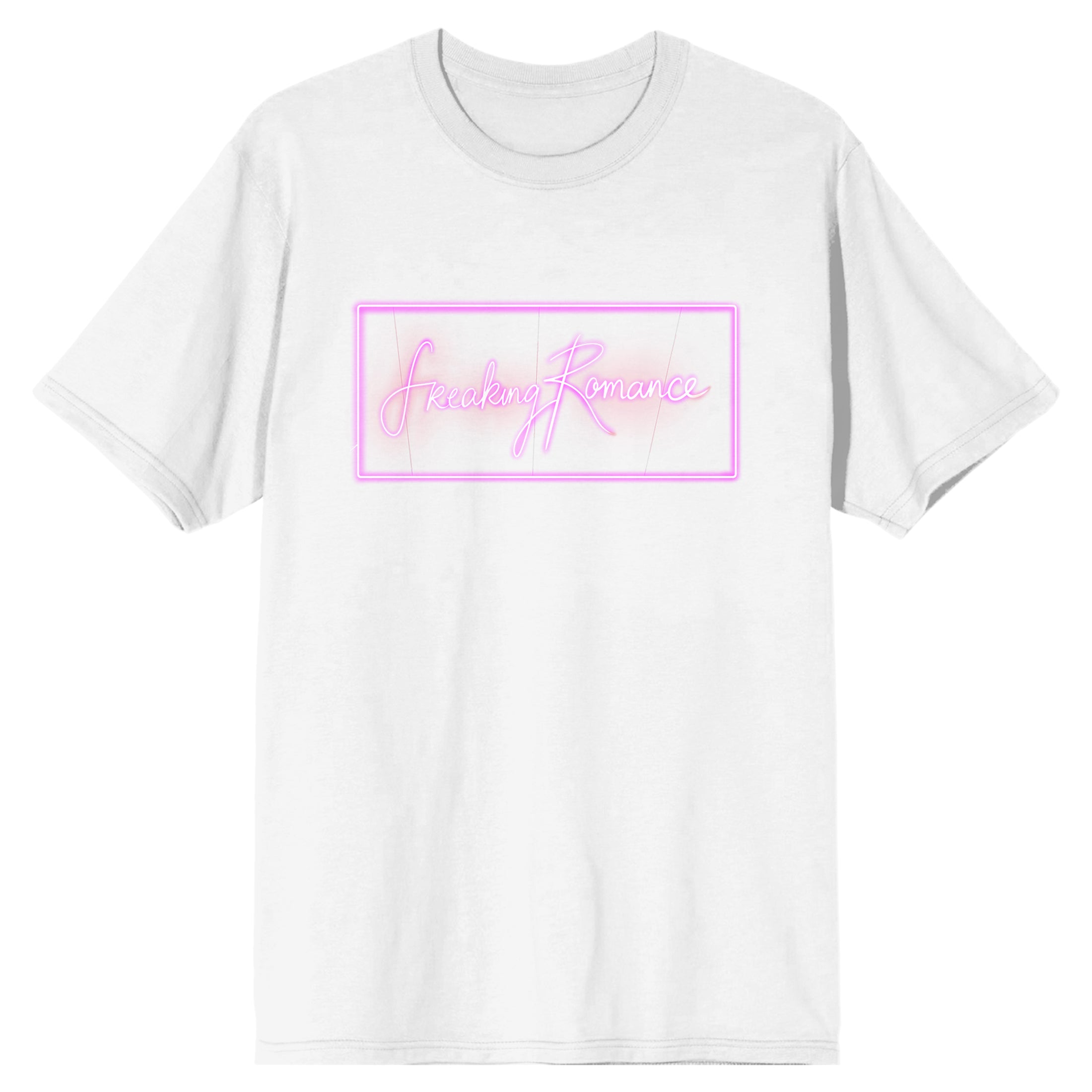 Freaking Romance Title Logo Adult White Short Sleeve Tee