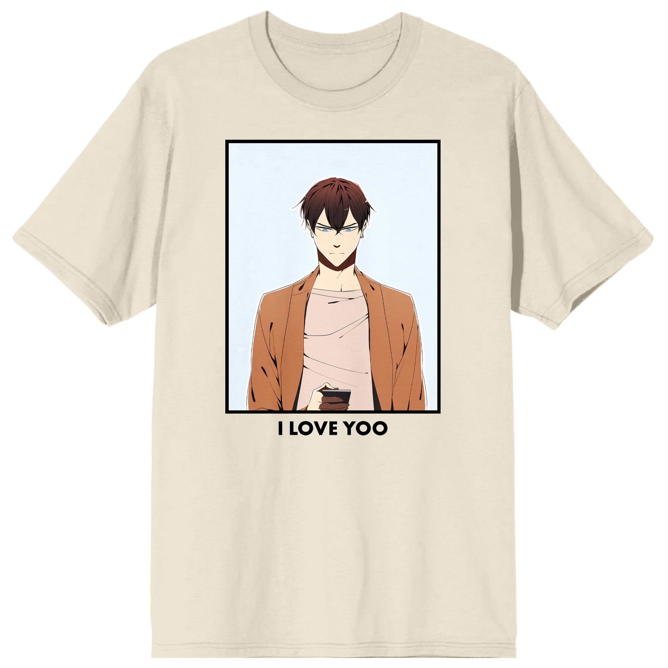 I Love Yoo Kousuke Hirahara Crew Neck Short Sleeve Natural Adult T-shirt