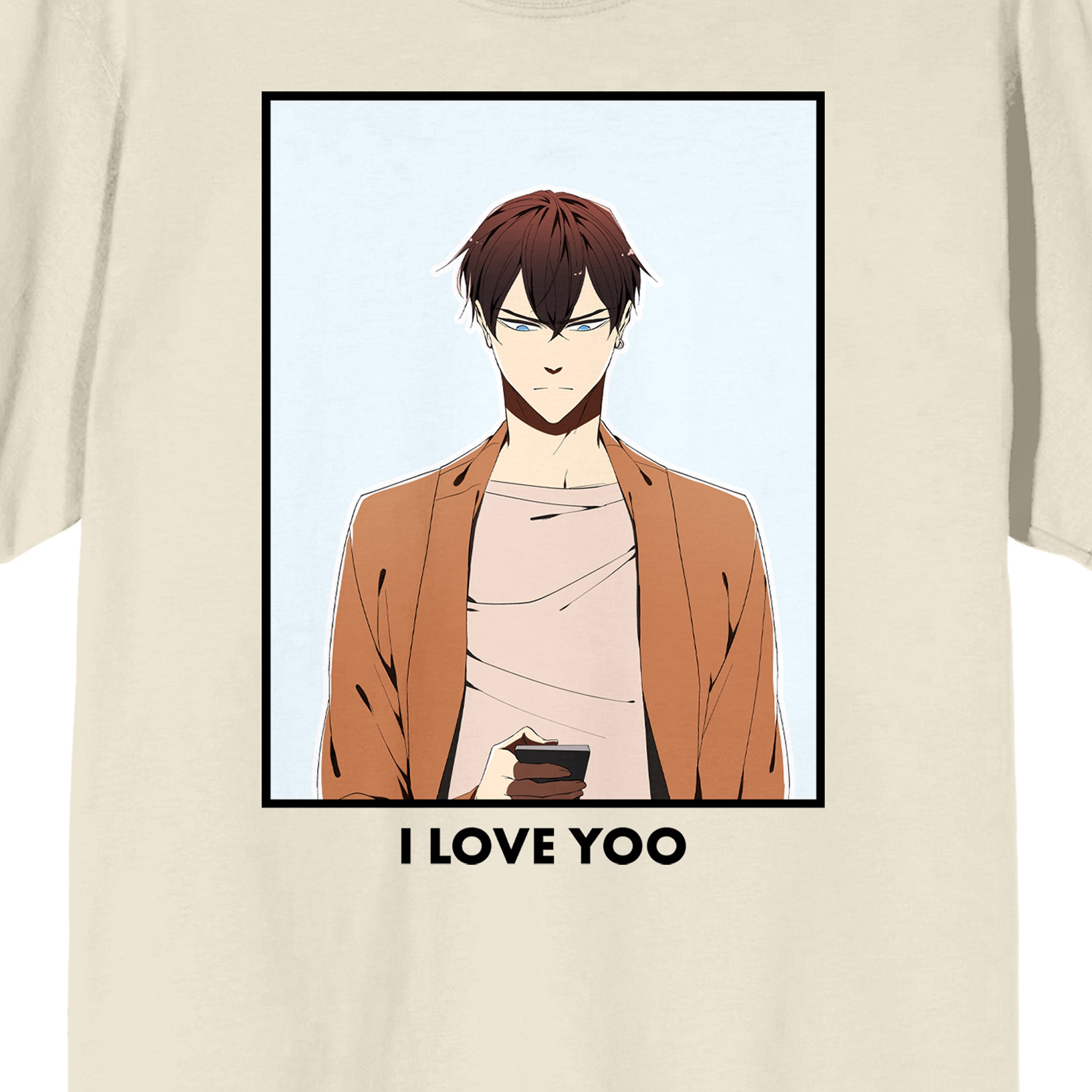 I Love Yoo Kousuke Hirahara Crew Neck Short Sleeve Natural Adult T-shirt
