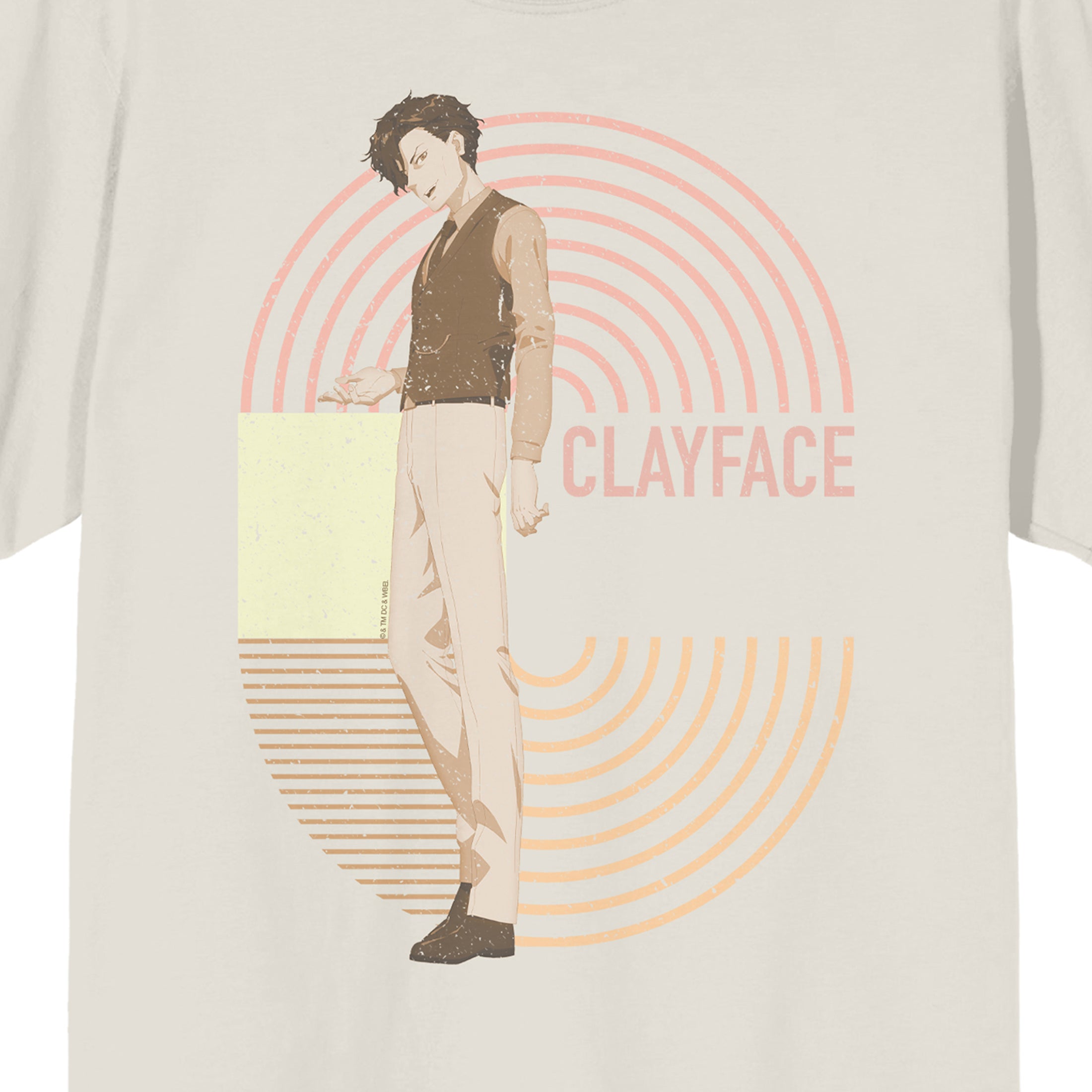 Suicide Squad Isekai Clayface Adult Sand Crew Neck Short Sleeve T-shirt