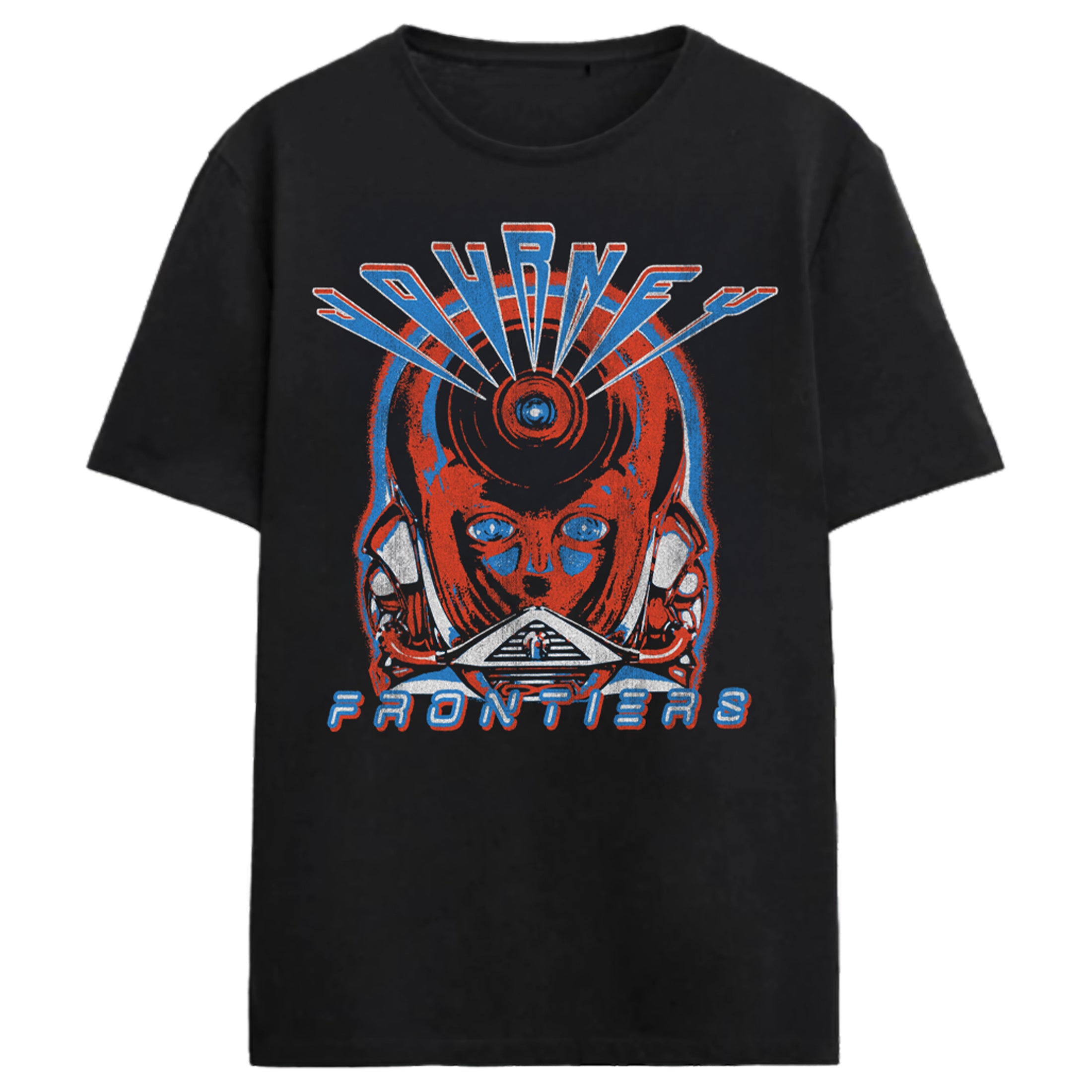 Journey Frontiers Relativity of Time Album Art Adult Black Crew Neck Short Sleeve T-shirt