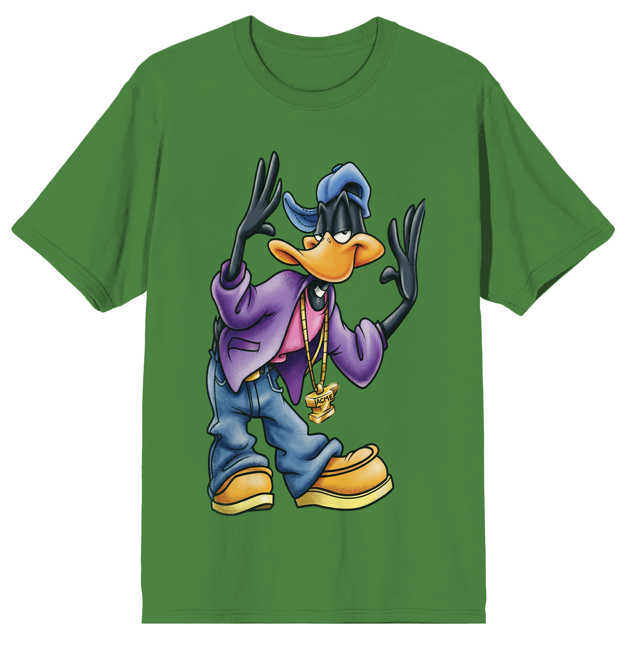 Looney Tunes Daffy Duck Bling Graphic Tee for Adult Fans
