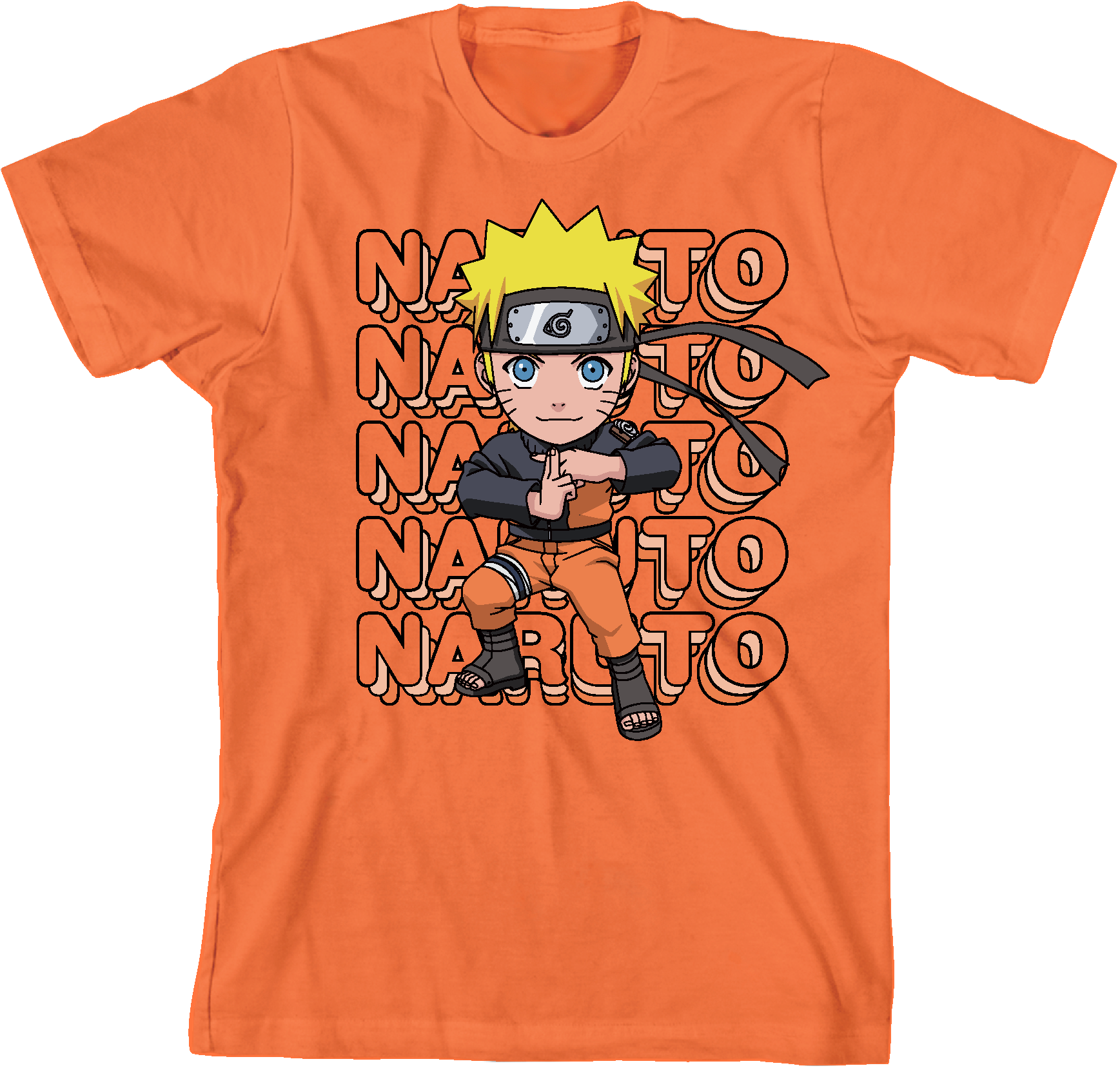Naruto Shippuden Chibi Naruto Boy's T-shirts Graphic Tee And Shorts Set