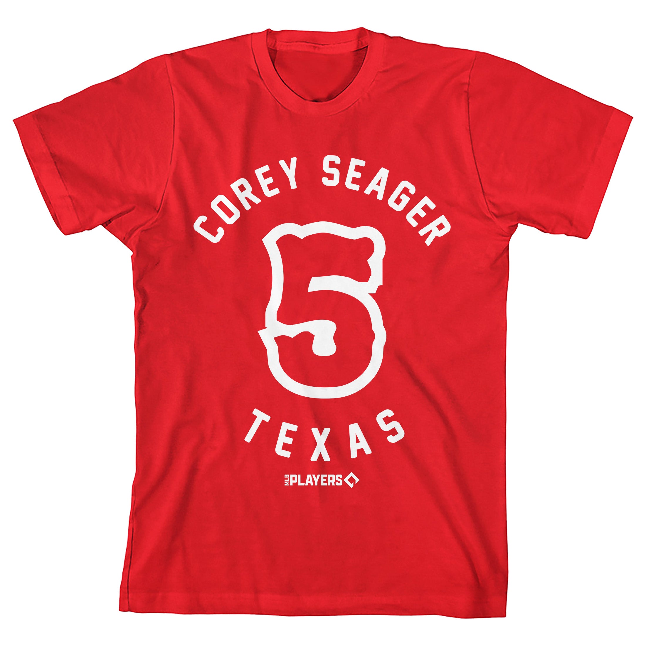 Corey Seager MVP, #5, Player, Baseball, Texas Rangers, American, All-Star, Championship, on Red Kids T-Shirt