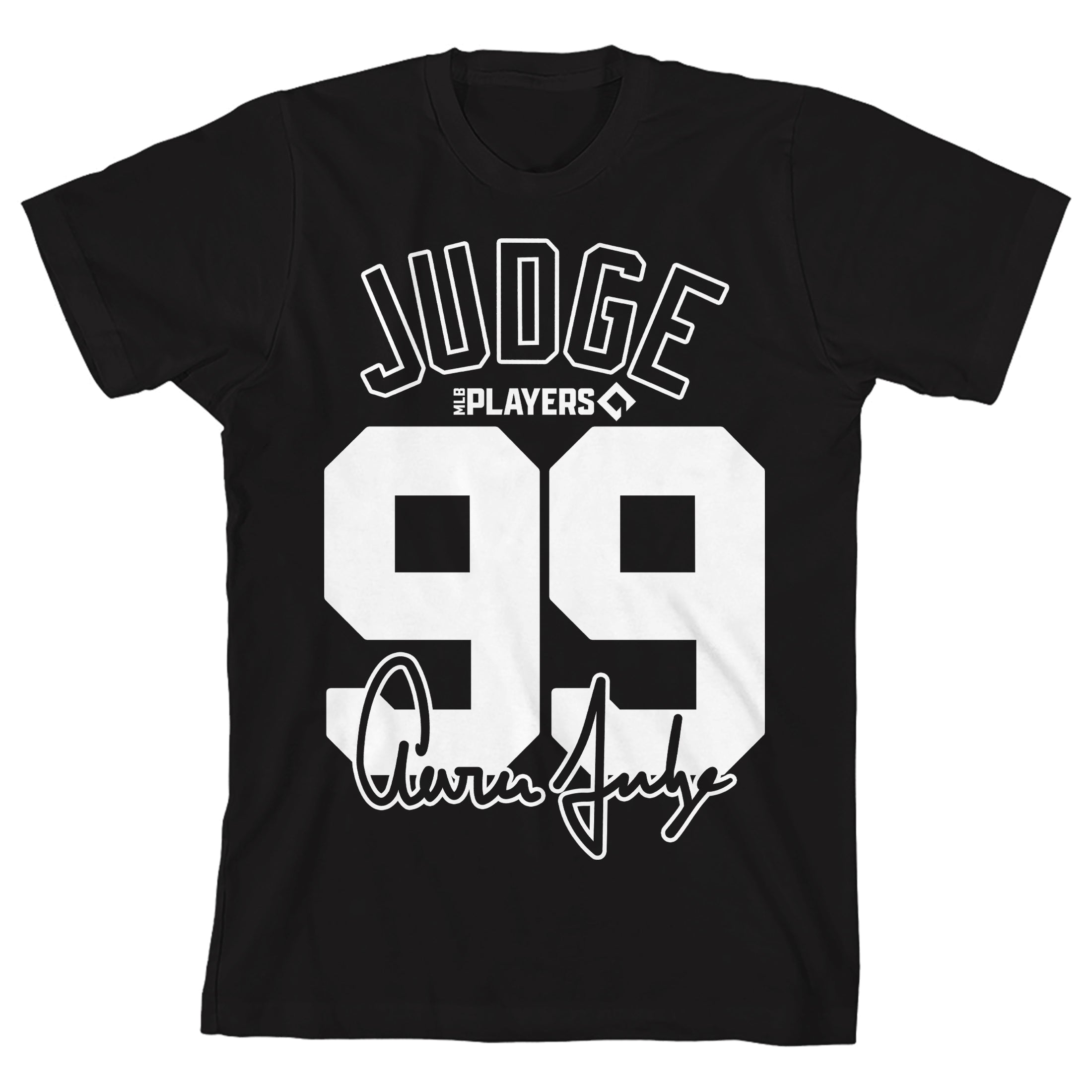 Aaron Judge Number 99, Signature and logo on black Kids T-Shirt