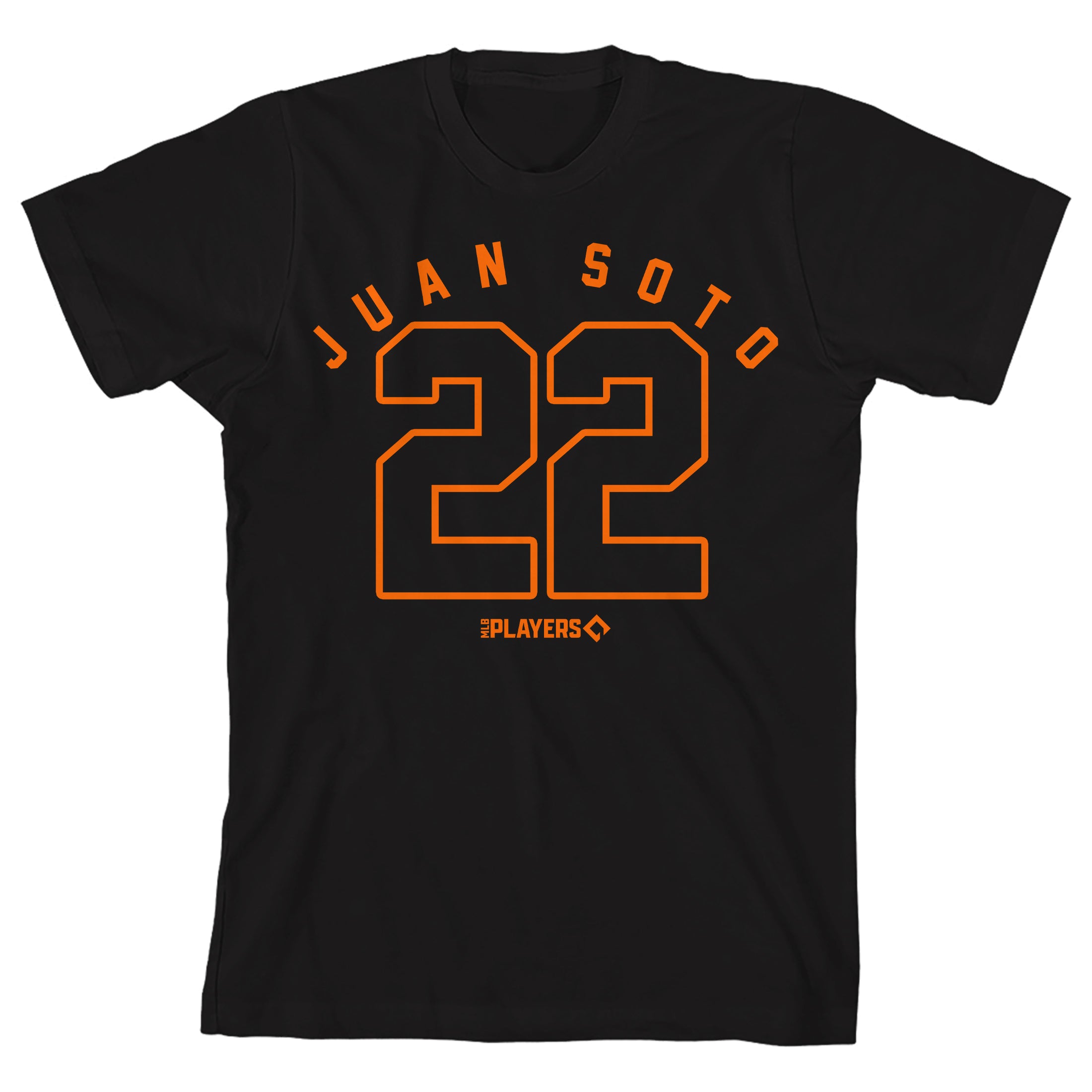 MLBPA Juan Soto 22 Youth Black Crew Neck Short Sleeve T-shirt