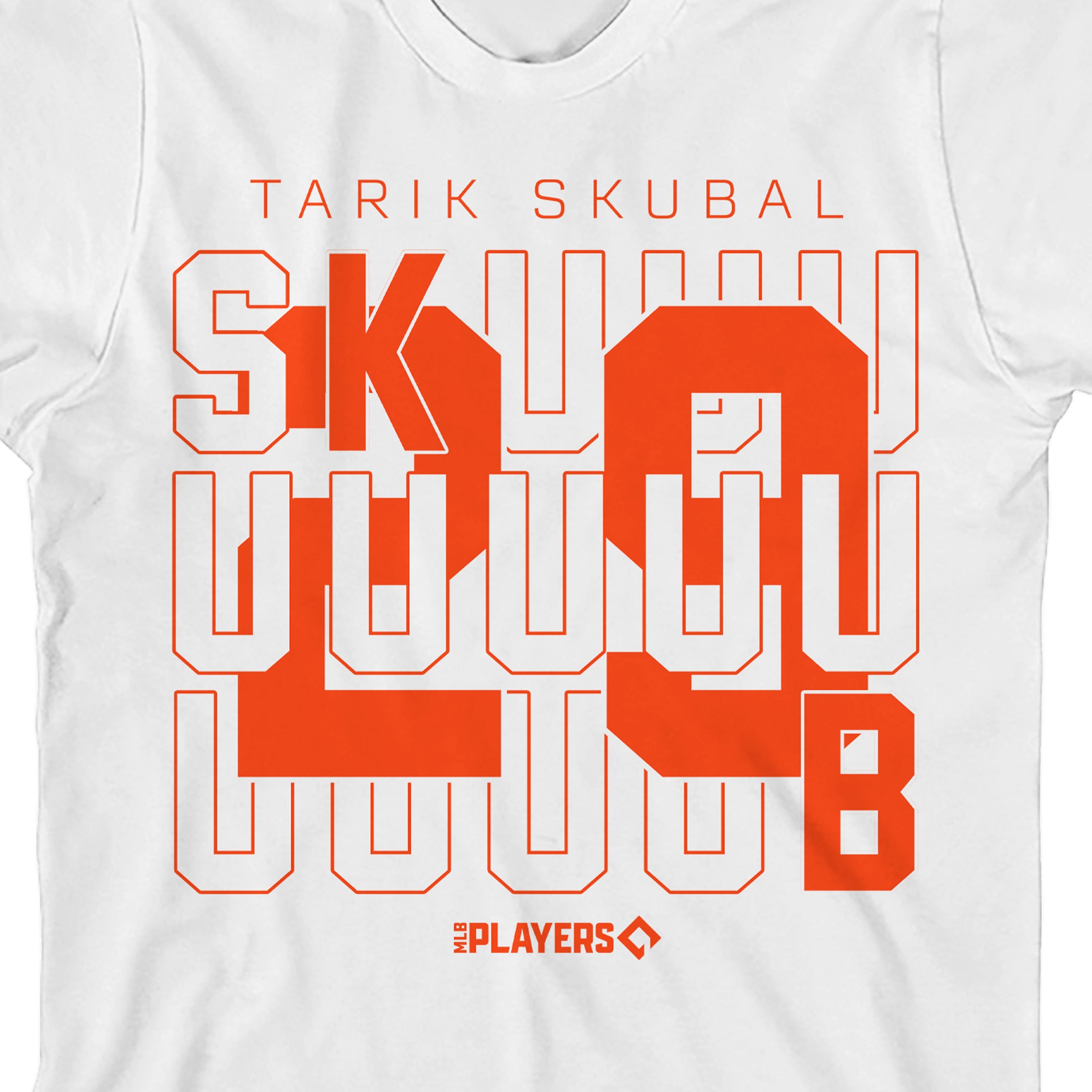 MLBPA Tarik Skubal 29 Skuuub Youth White Crew Neck Short Sleeve T-shirt