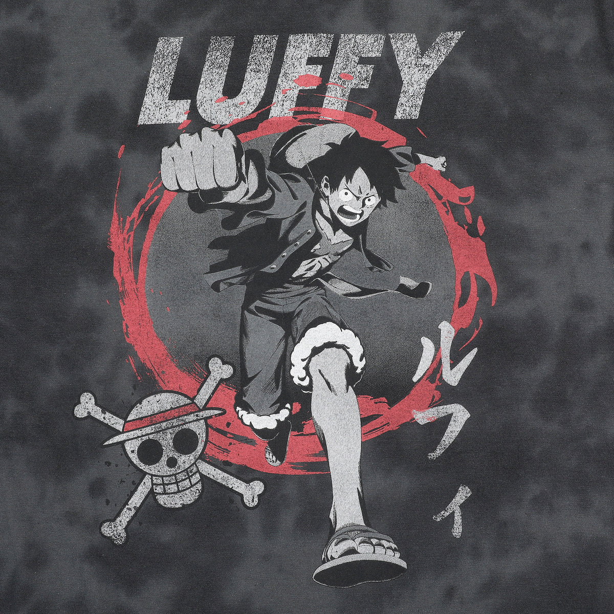One Piece Luffy Jolly Roger Kids Short Sleeve Tee